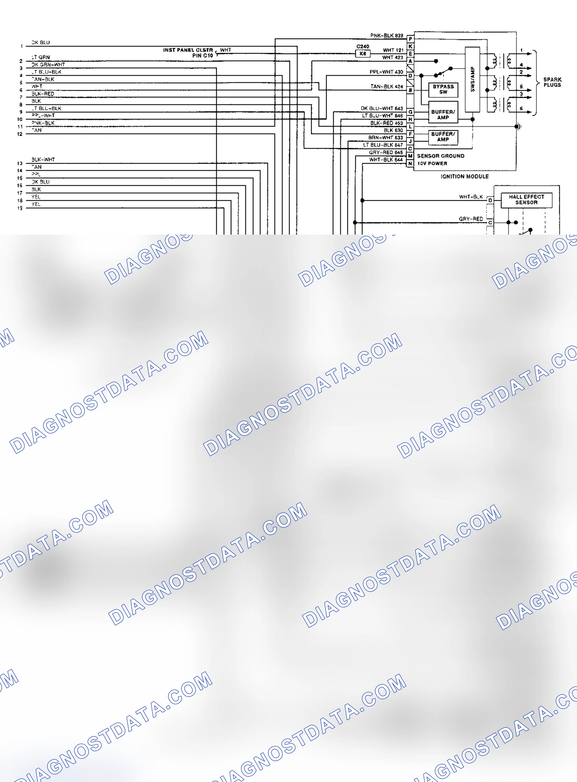 Scheme 37: 3.8L (VIN L) PCM Wiring Diagram (Toronado & Trofeo - 2 Of 2)