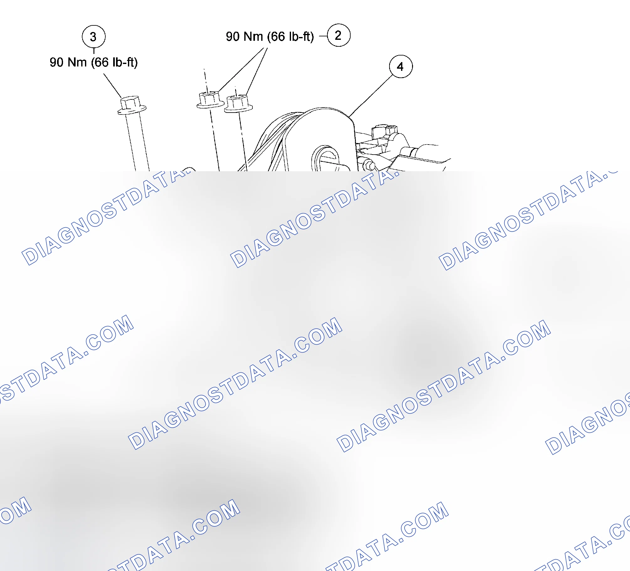 Scheme 94: Transaxle Support Insulator - Lower, Rear, 3.0L DOHC