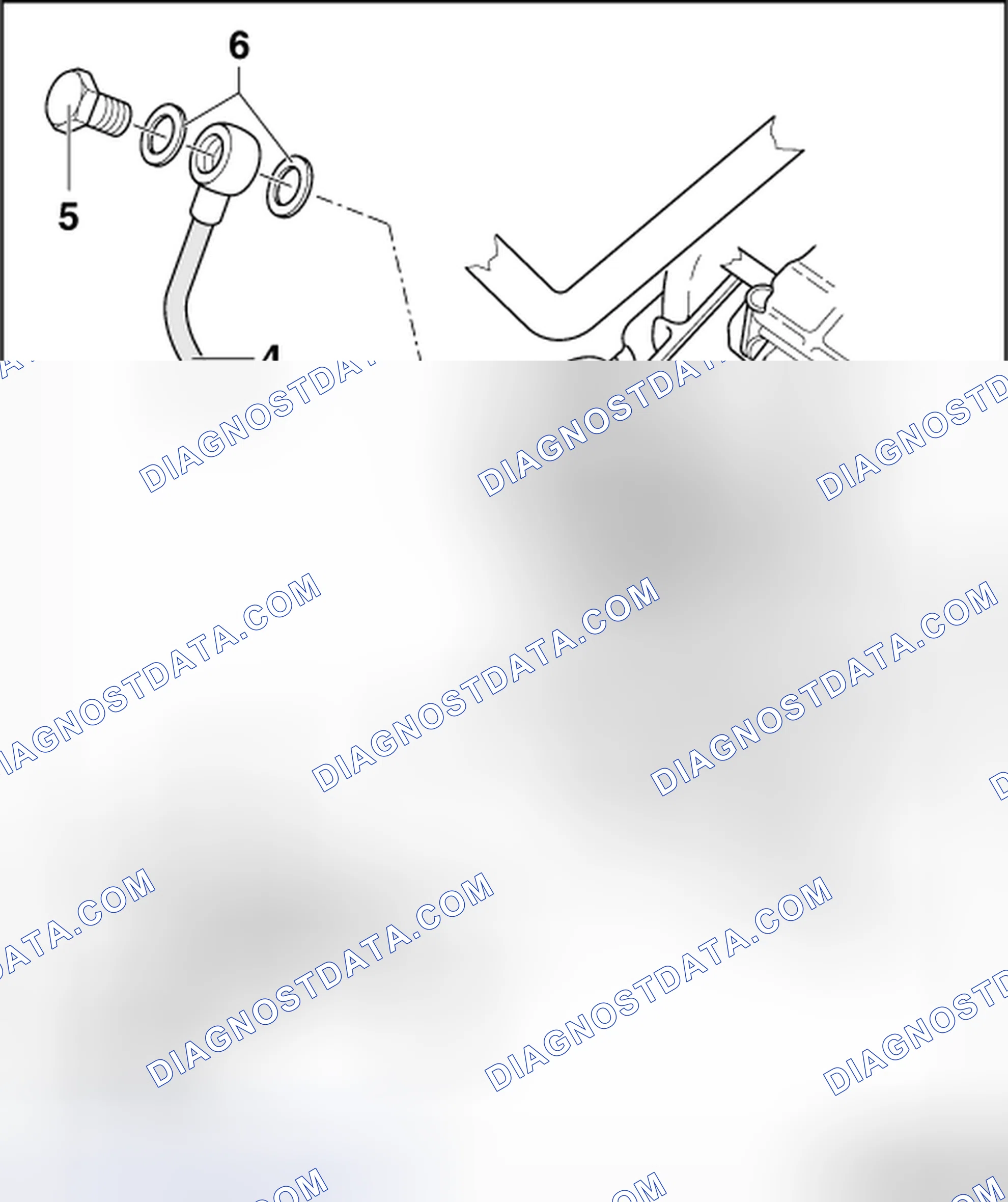 Scheme 6: PRESSURIZED LINE AND INTAKE HOSE OVERVIEW (VEHICLES WITH TDI ENGINE AND A/C SYSTEM)