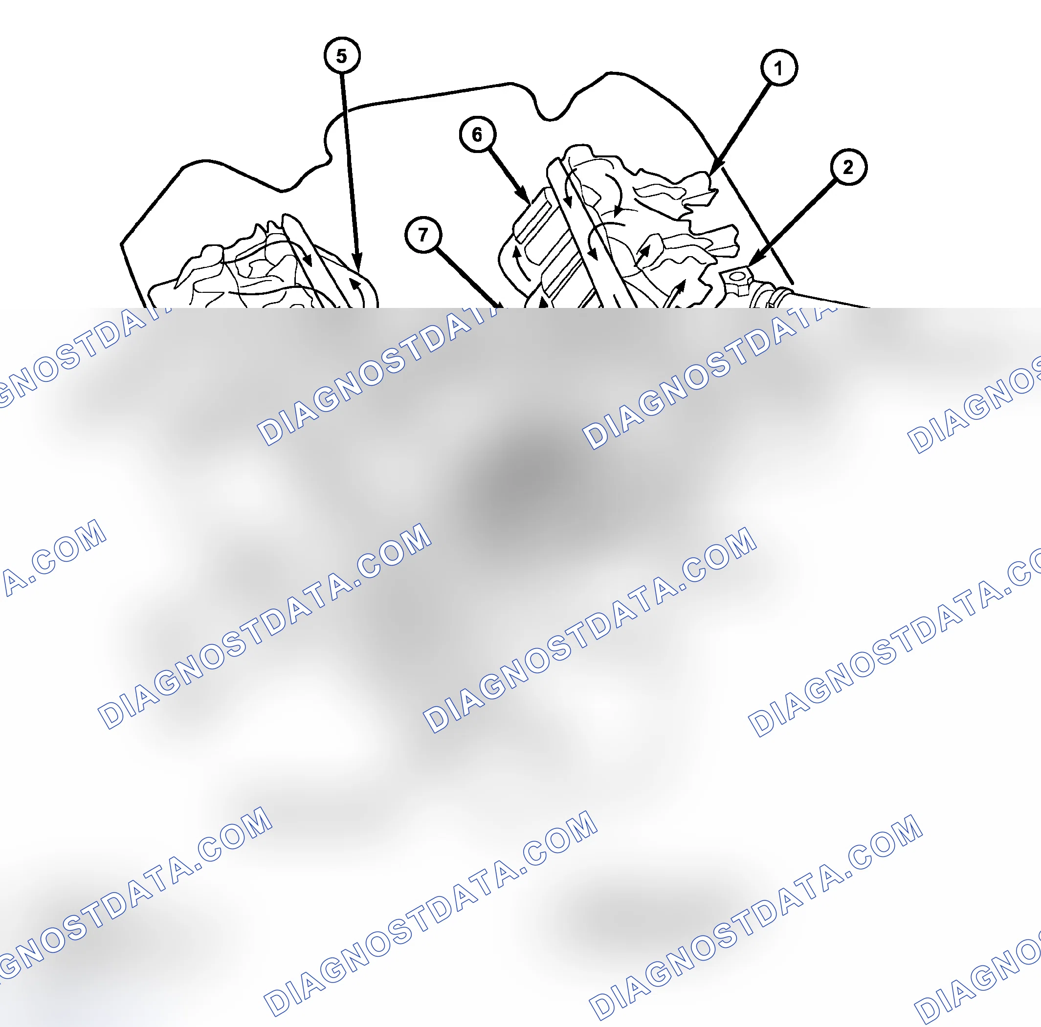 Scheme 6: DESCRIPTION - COOLING SYSTEM FLOW - 3.7L/4.7L ENGINE