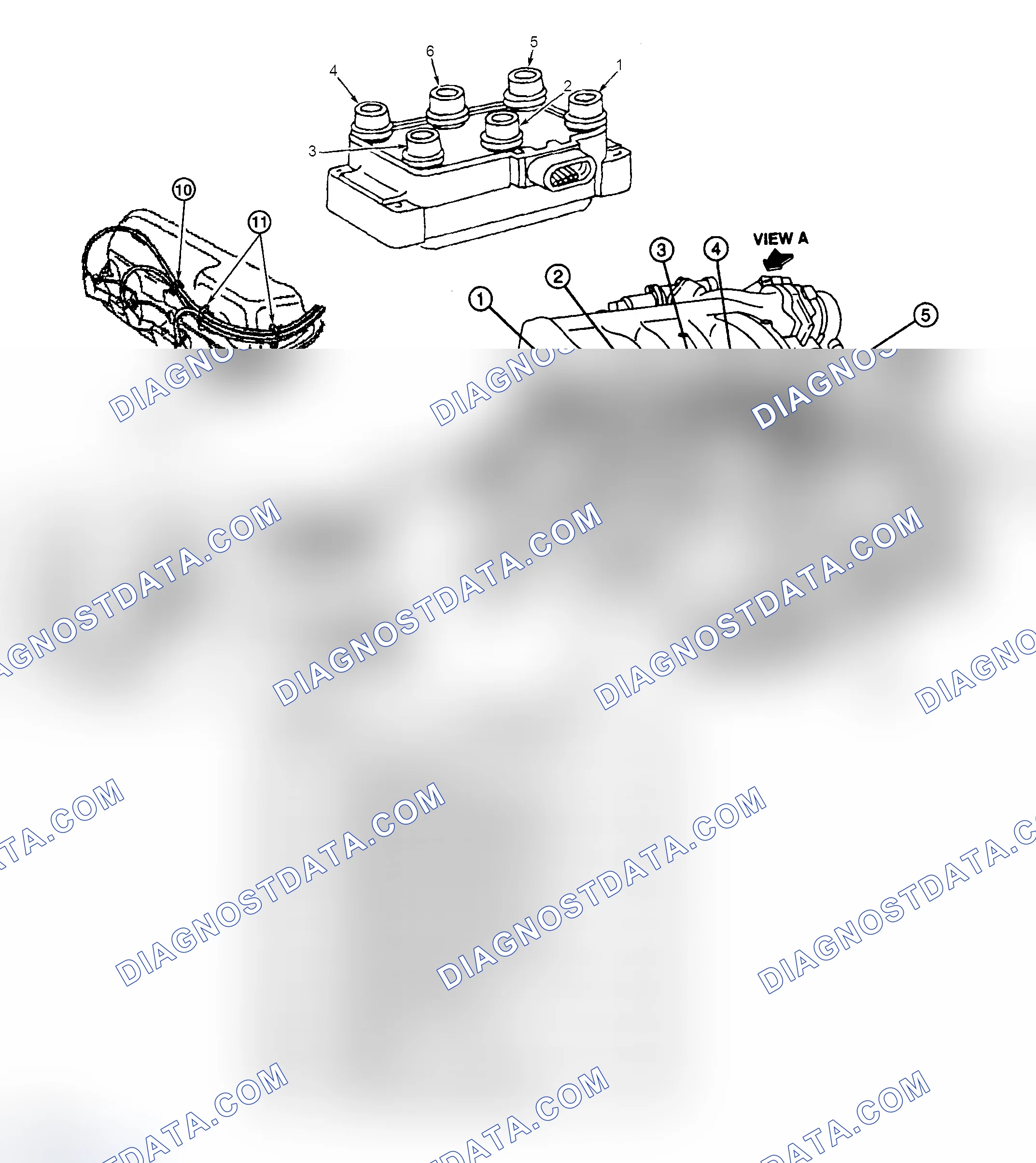 Scheme 6: Spark Plug Wire Routing (4.0L VIN "X")