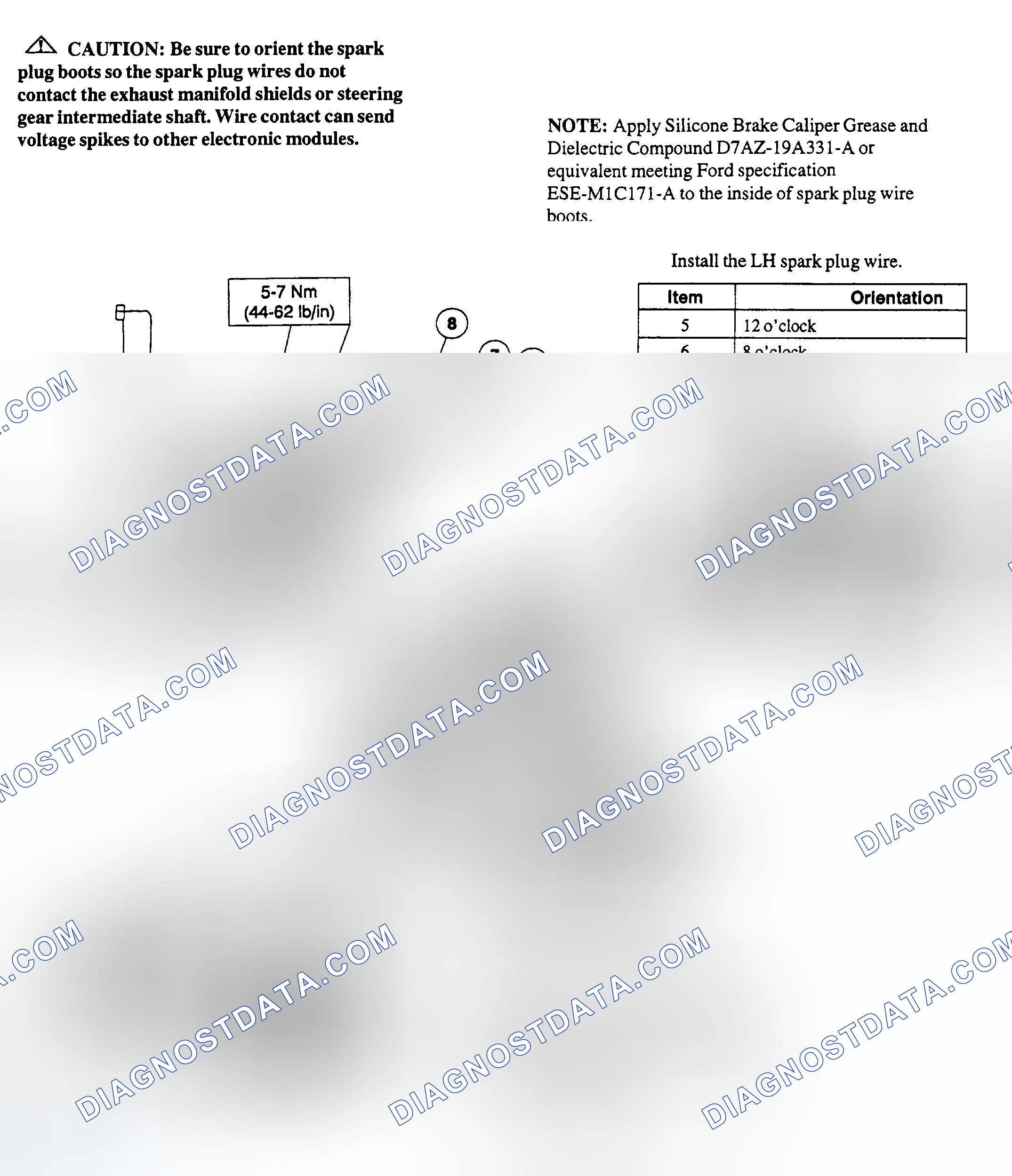 Scheme 17: Spark Plug Wire Routing (5.0L)