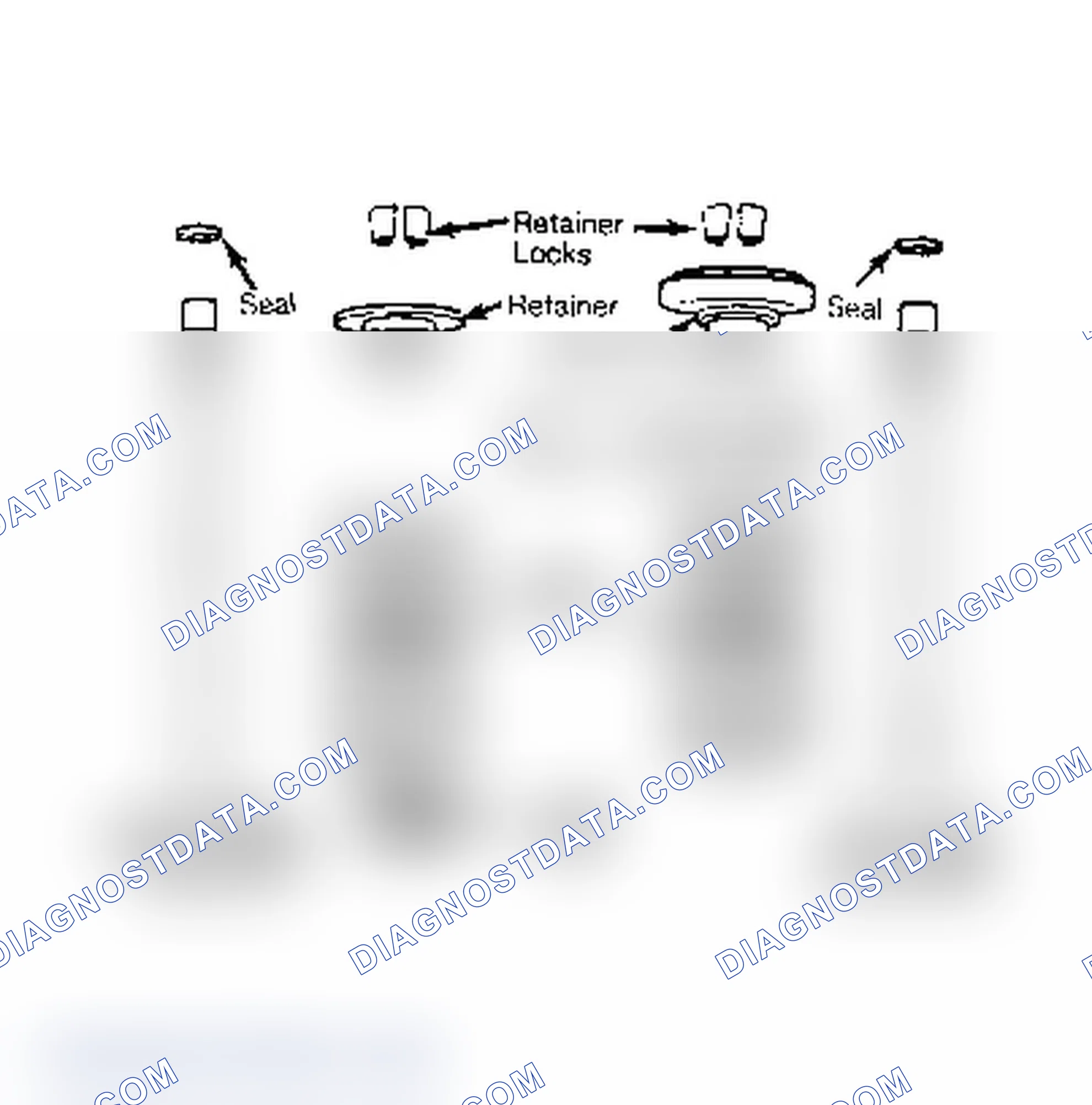 Scheme 14: Intake and Exhaust Valve Assemblies. Teflon oil seal is used with "O" ring seal on intake valves.