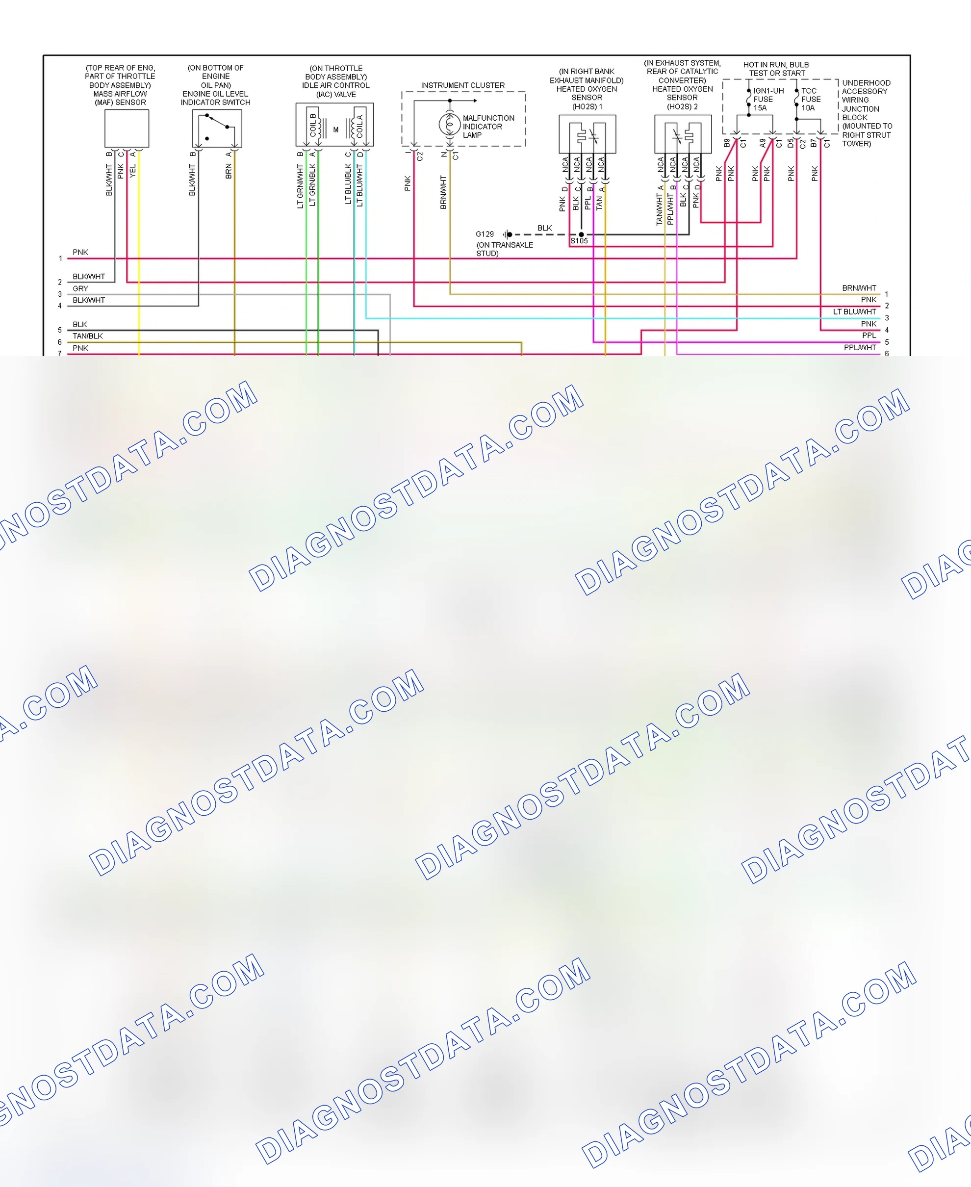 Scheme 111: PCM Wiring Diagram (Grand Prix - 3.8L VIN 1 - 3 Of 4)