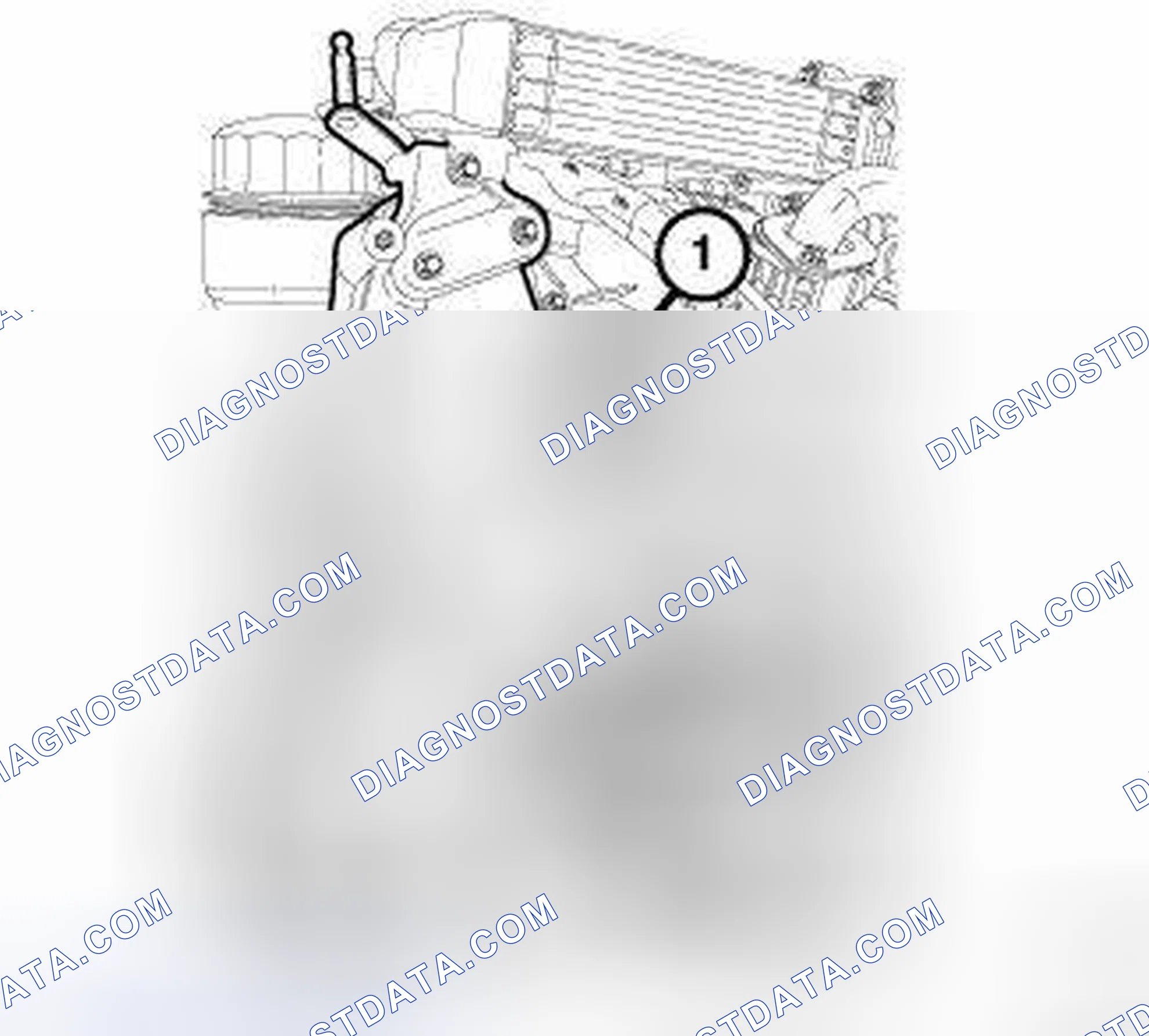 Scheme 6: ACCESSORY DRIVE BRACKET REMOVAL - DIESEL ENGINE