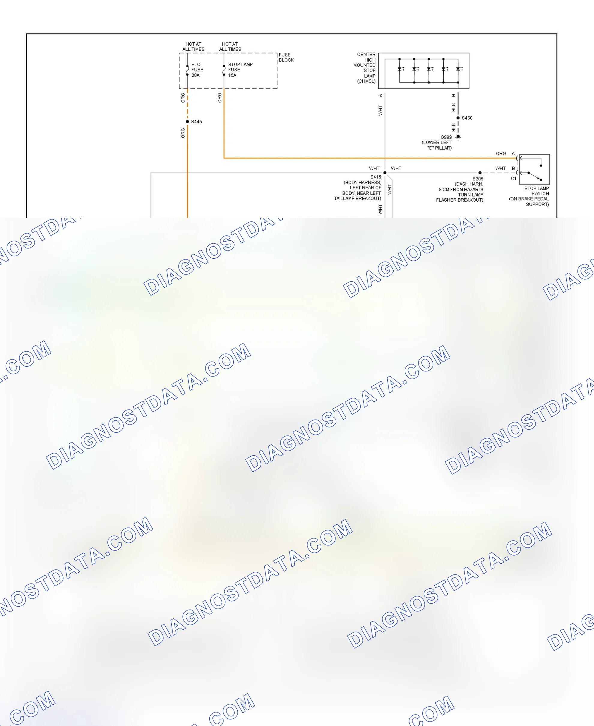 Scheme 33: Exterior Lights Wiring Diagram (Montana, Silhouette & Venture - 2 Of 2)