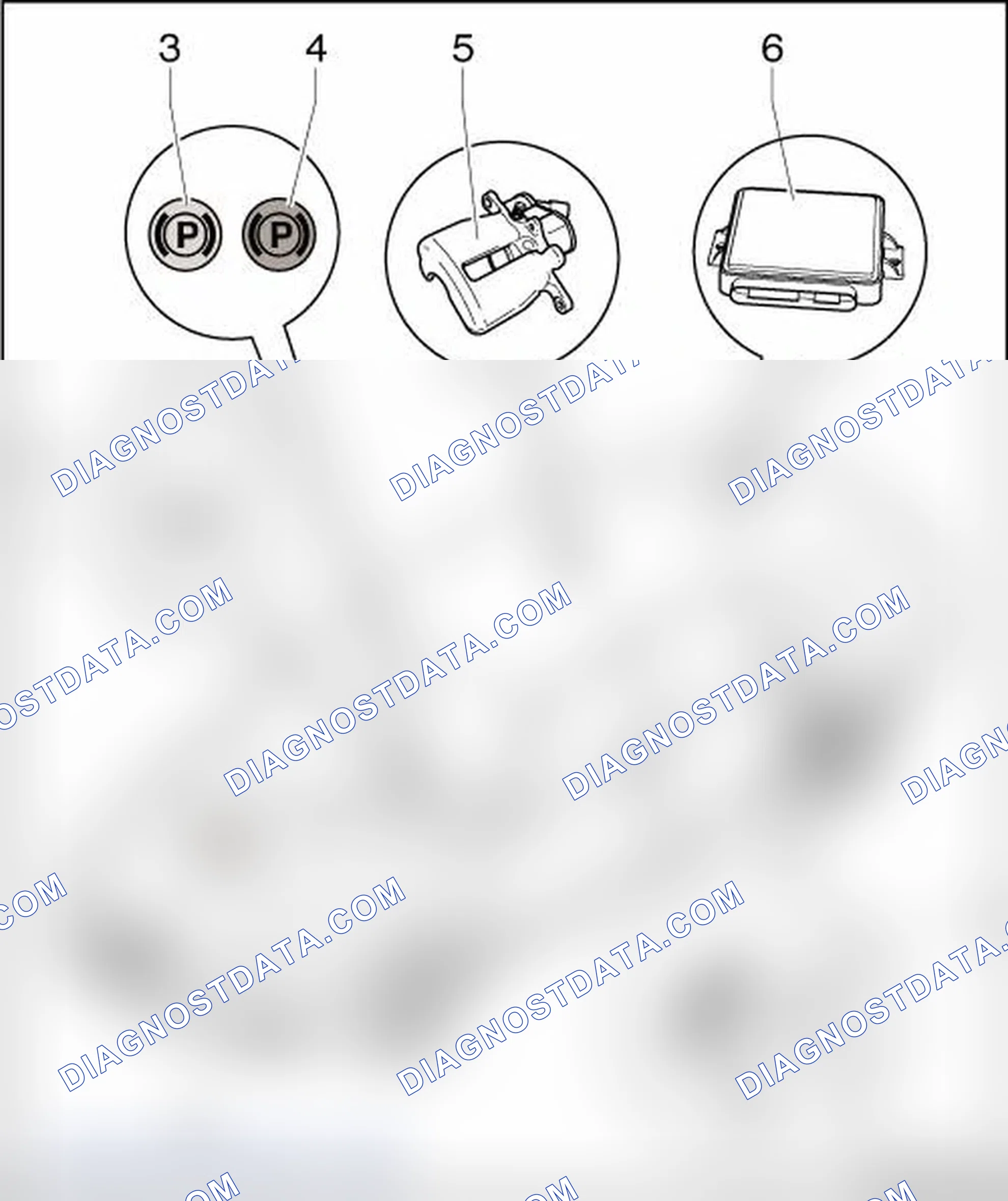 Scheme 102: ELECTRONIC PARKING BRAKE ASSEMBLY OVERVIEW