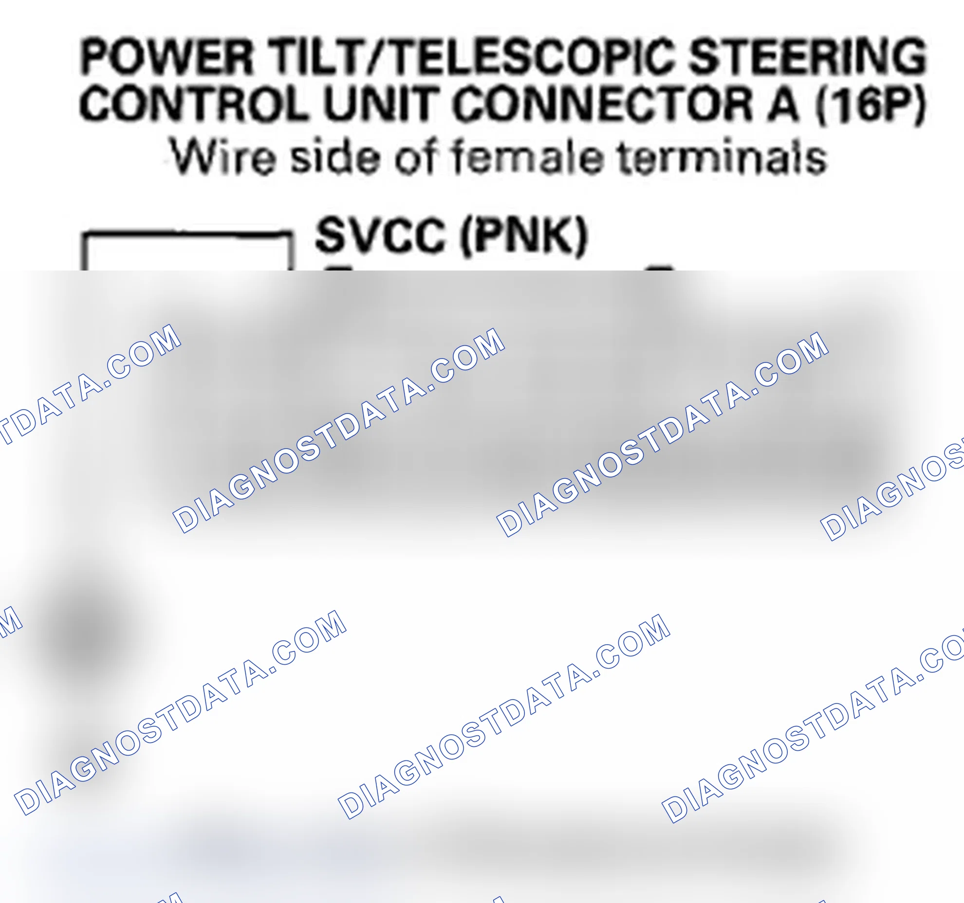Scheme 217: DTC B1842: Power Tilt/Telescopic Position Sensor Power Supply Circuit (SVCC Line) Short