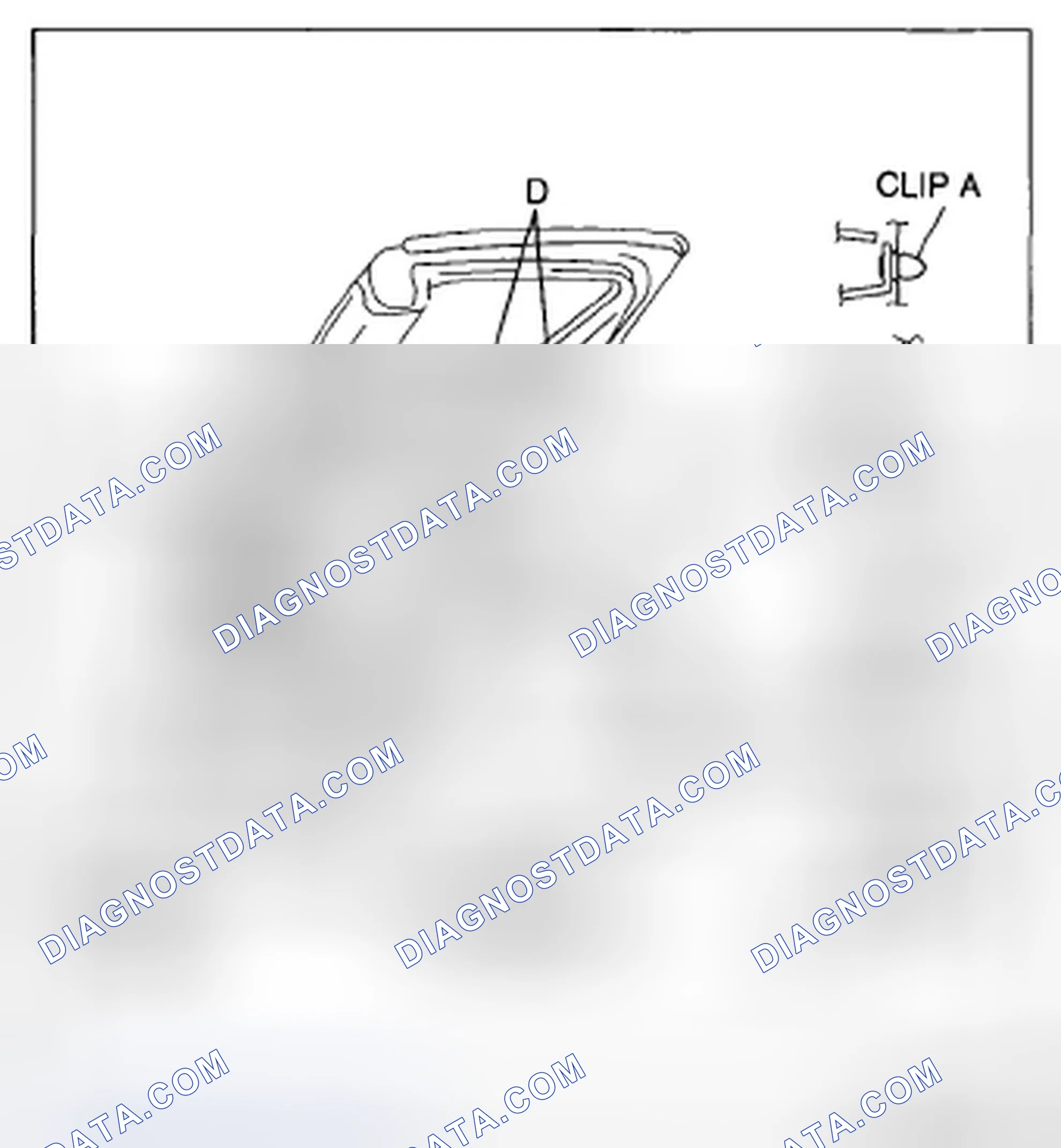 Scheme 73: REAR DOOR LOWER TRIM REMOVAL/INSTALLATION