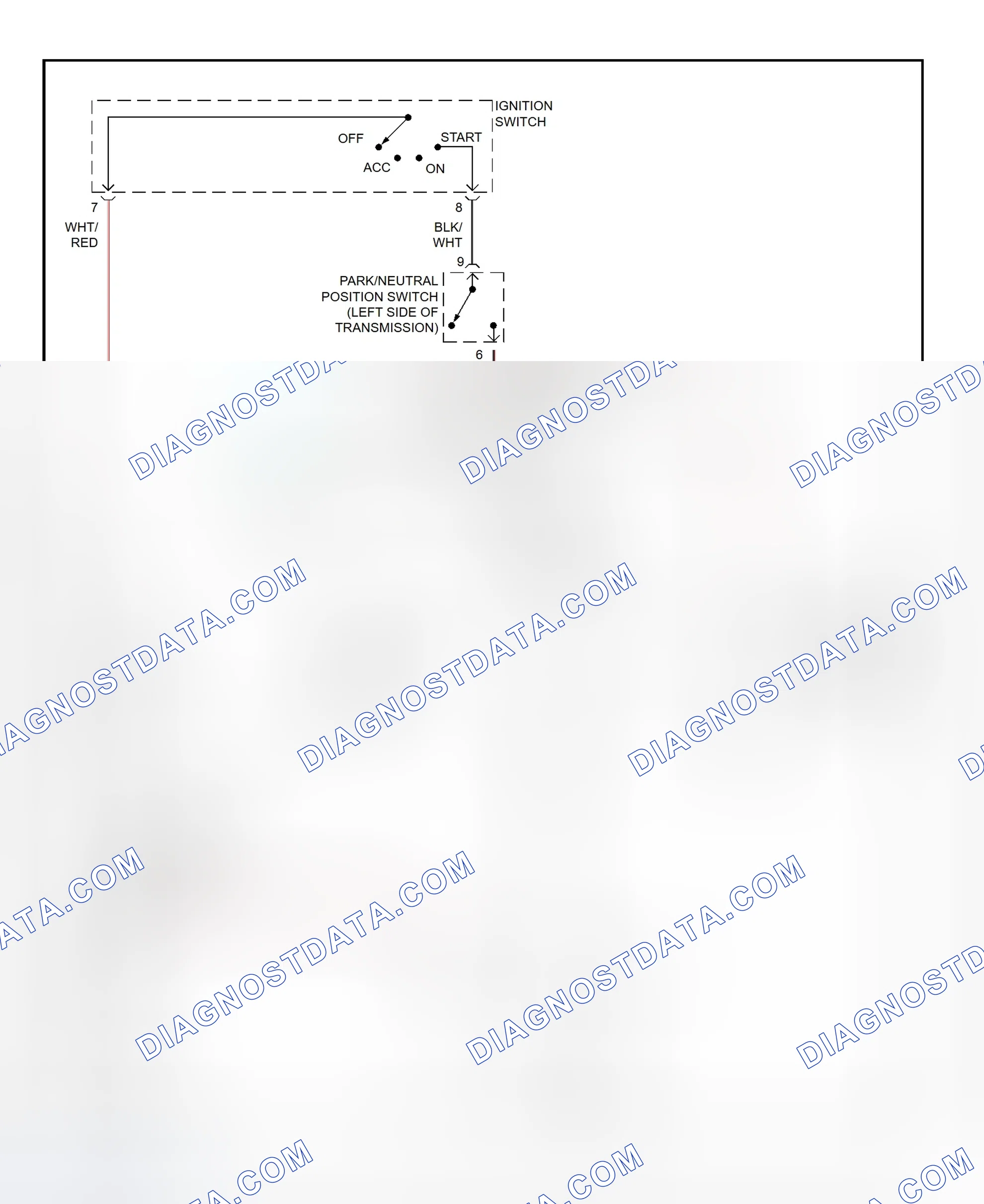 Fig. 28: Starting System Wiring Diagram (Land Cruiser)