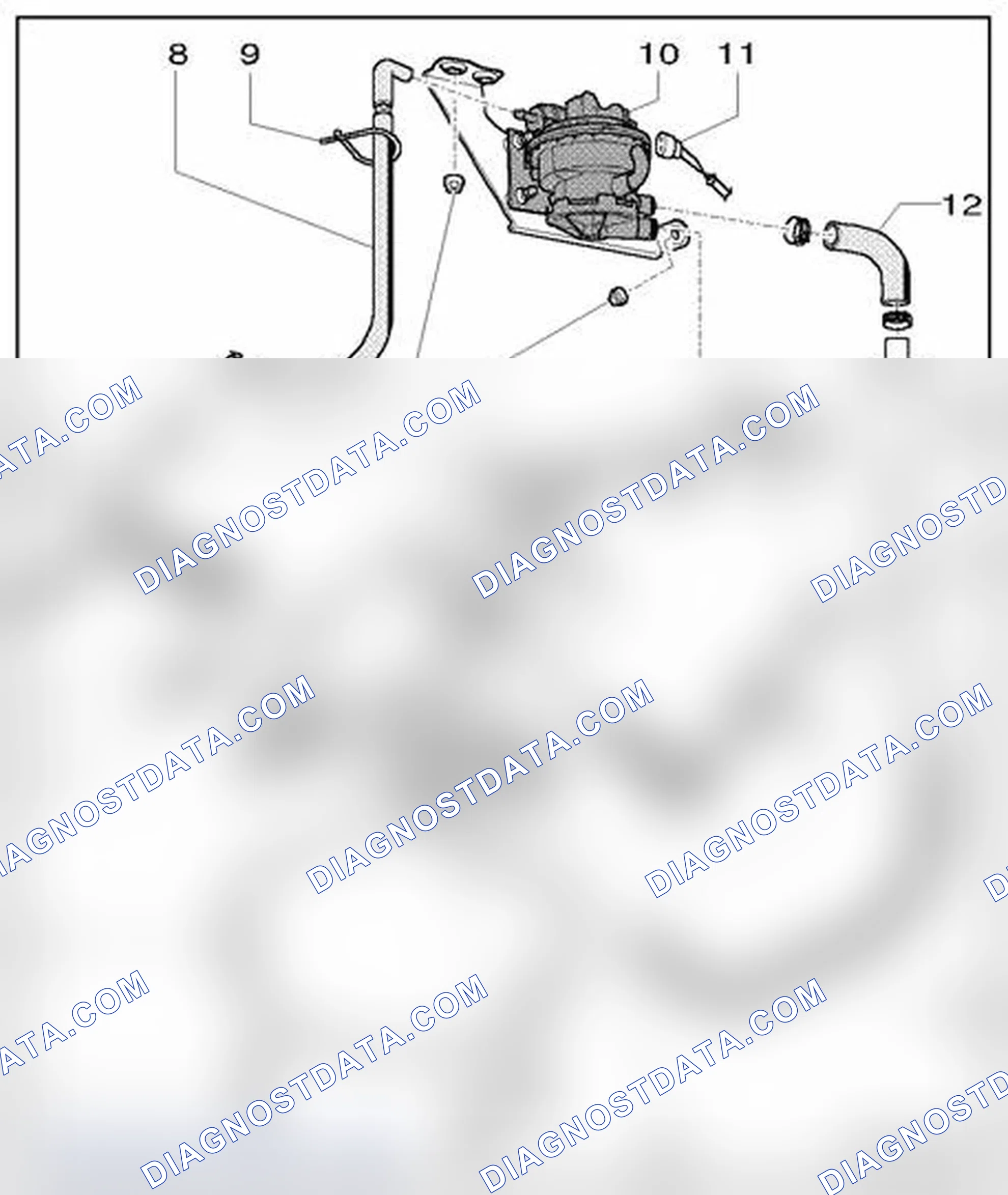 Scheme 75: EVAP canister system/Leak detection system, assembly overview