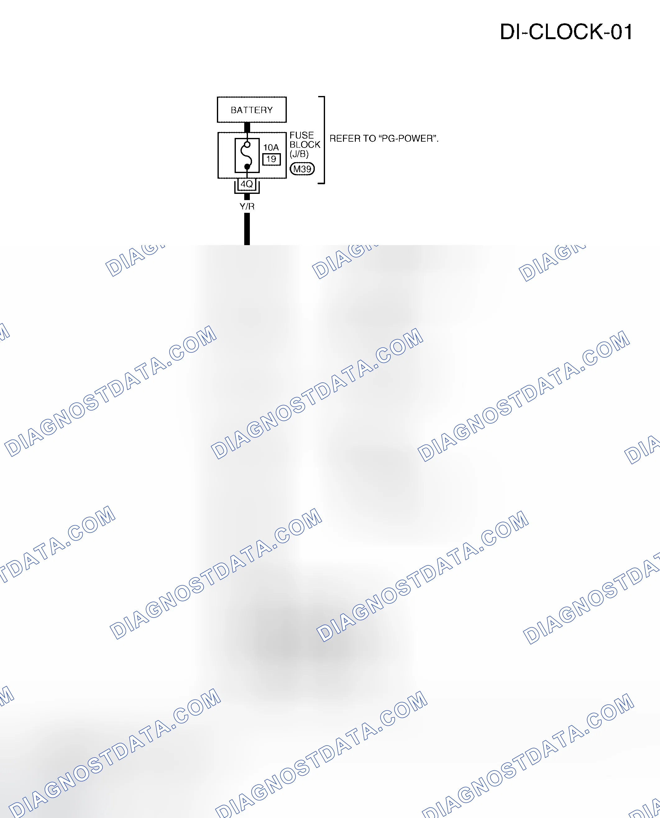 Scheme 107: Wiring Diagram - CLOCK