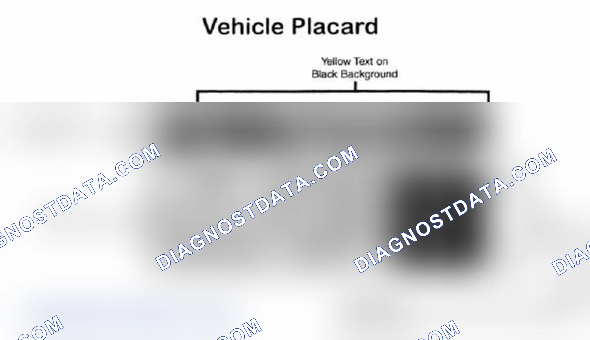 Scheme 28: Vehicle Tire Placard - Typical