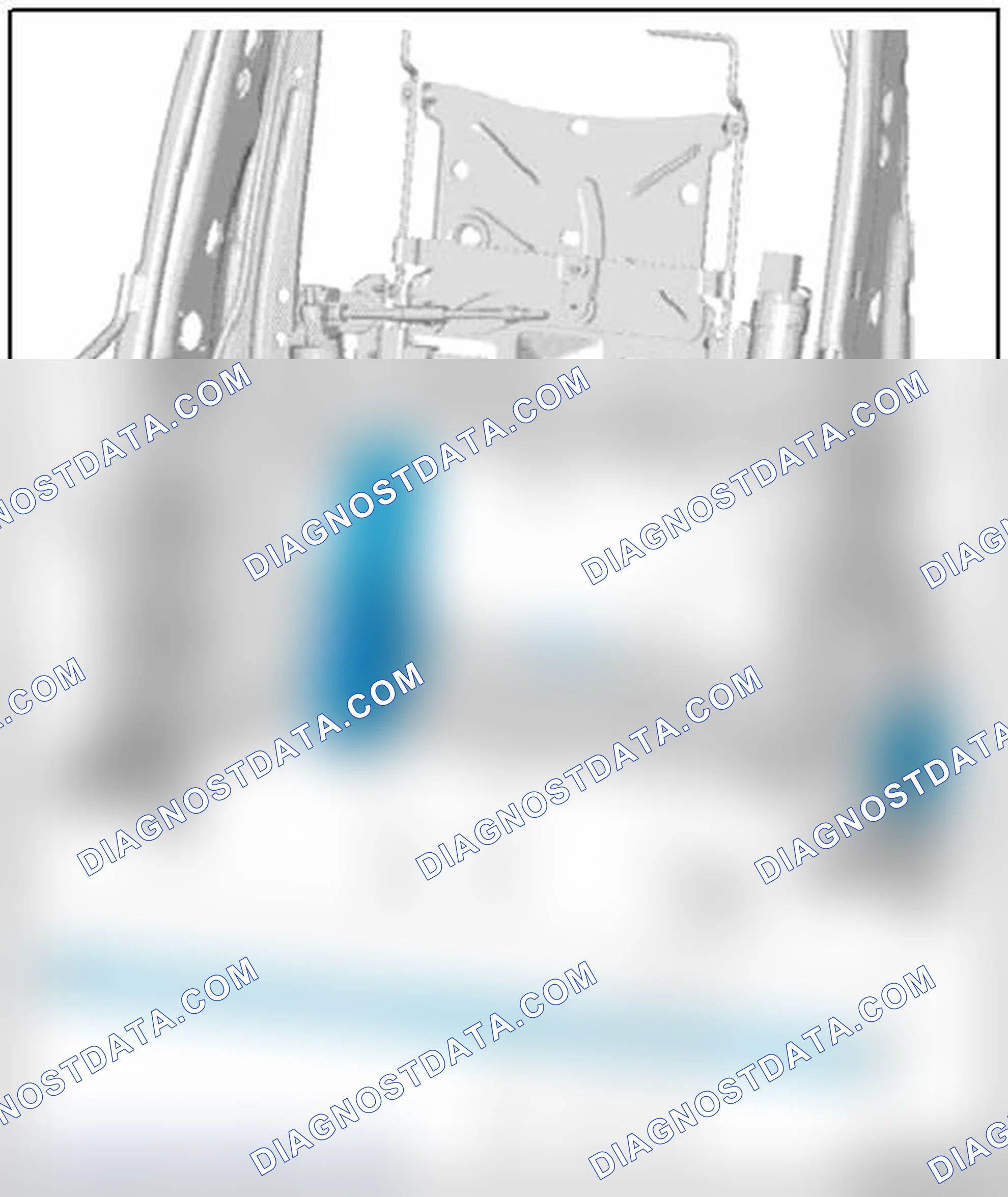 Scheme 106: BACKREST ADJUSTMENT MOTOR, SWITCH UNIT AND BACKREST OVERVIEW