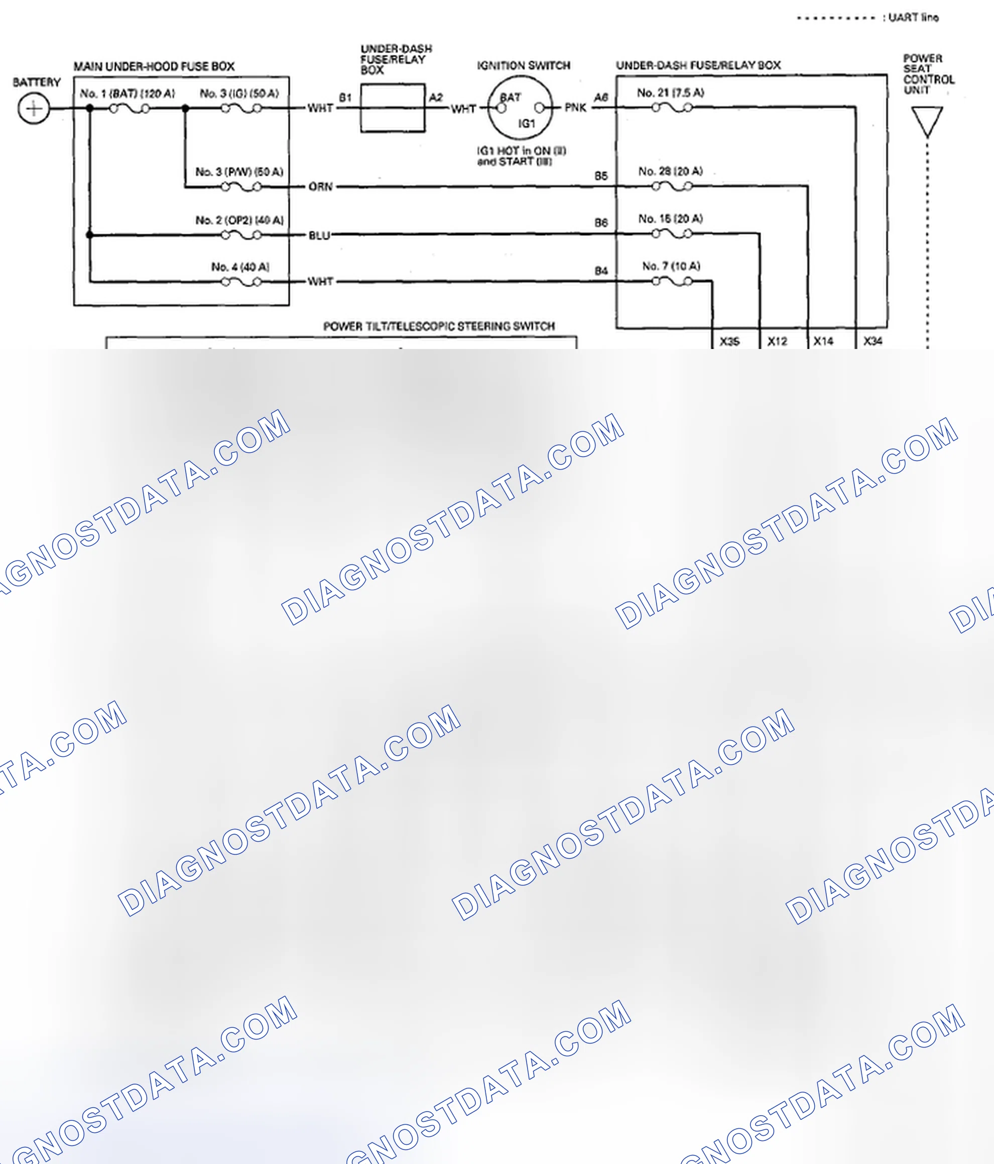 Scheme 162: Circuit Diagram - Power Tilt/Telescopic Steering