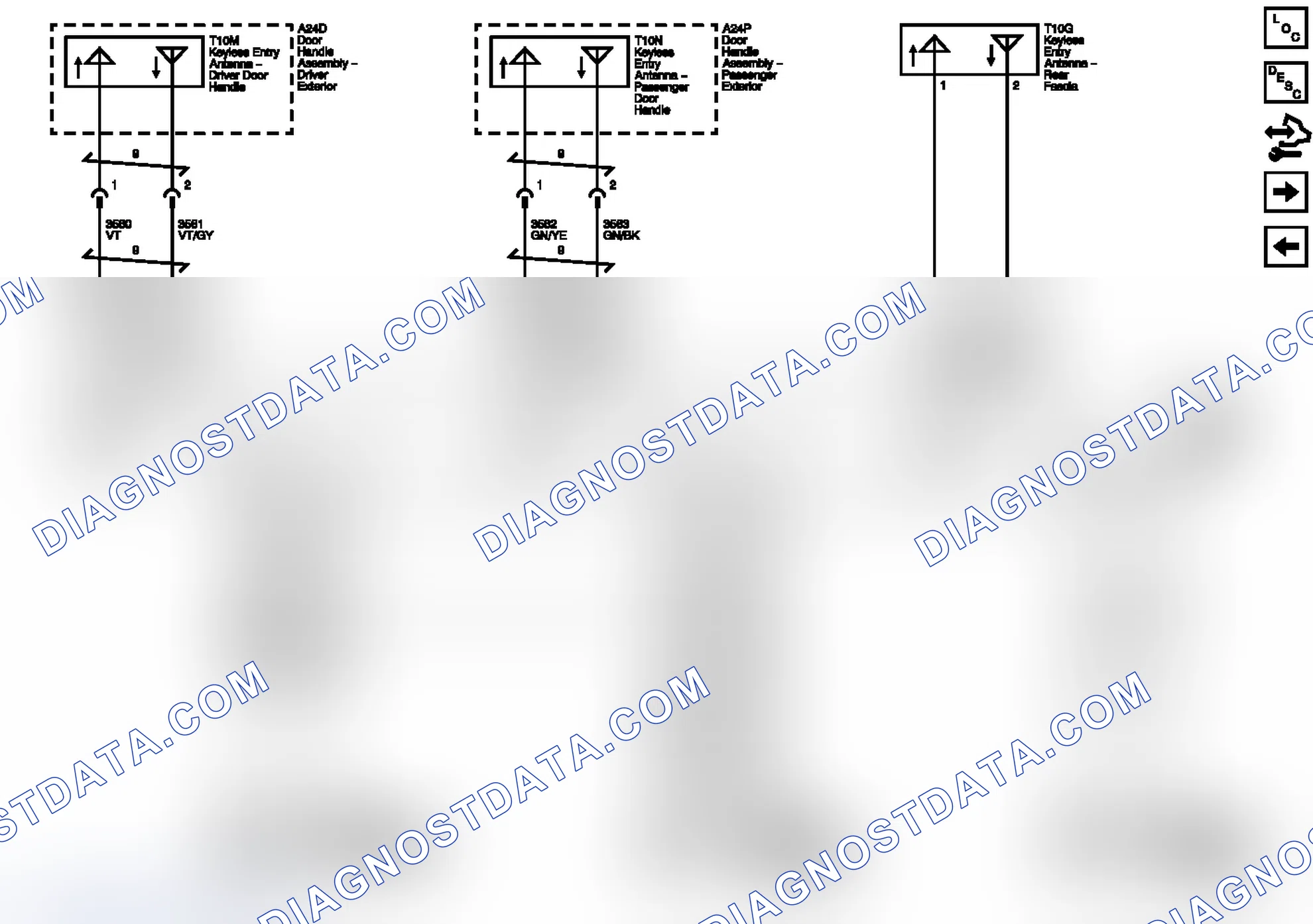 Scheme 4: Passive Entry and Passive Start Antennas (ATH with BTM) Wiring Schematics