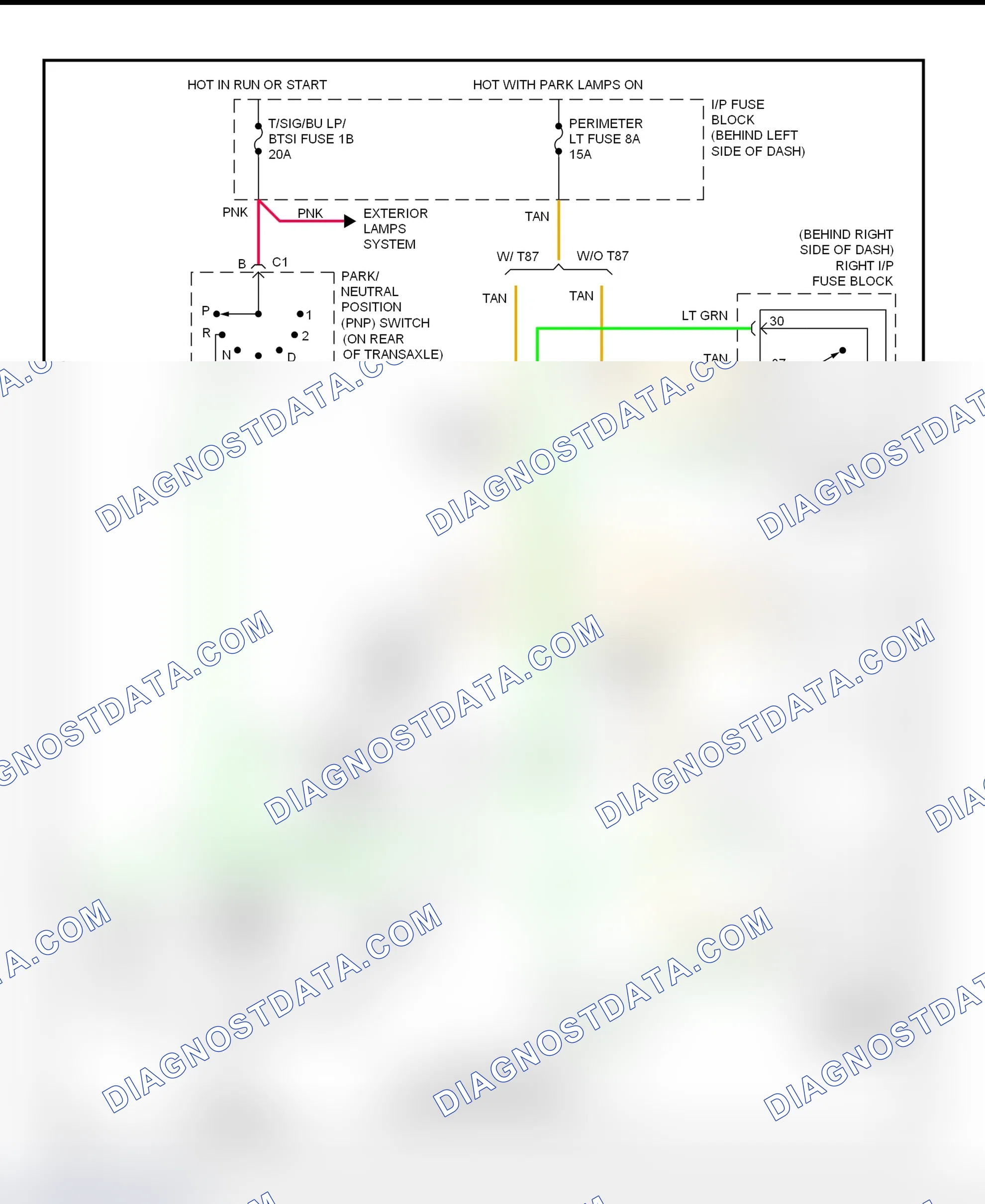 Scheme 63: Back-Up Lights Wiring Diagram (LeSabre)