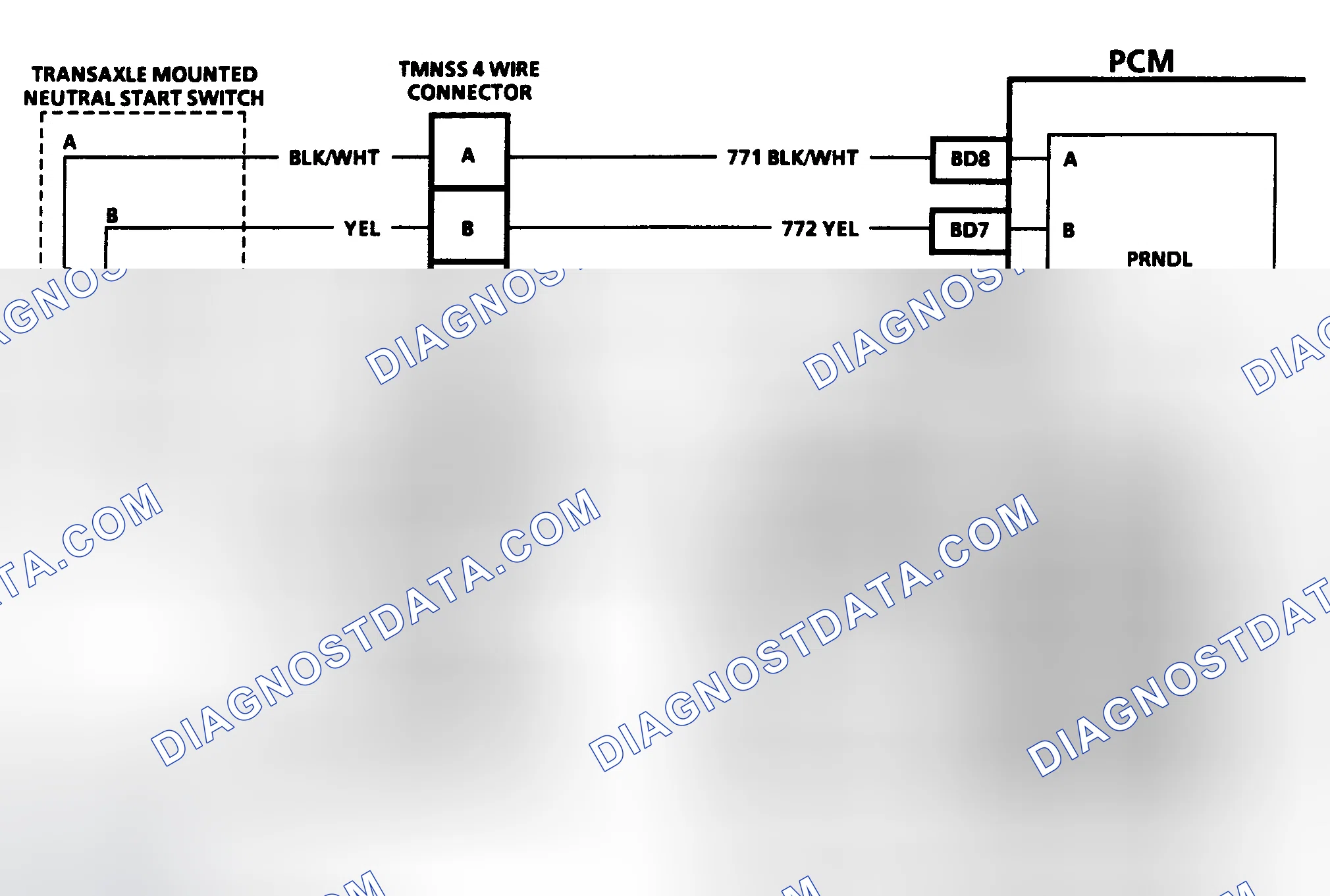 Scheme 404: CODE 31, PARK/NEUTRAL SWITCH CIRCUIT - 3.8L PFI (VIN L)
