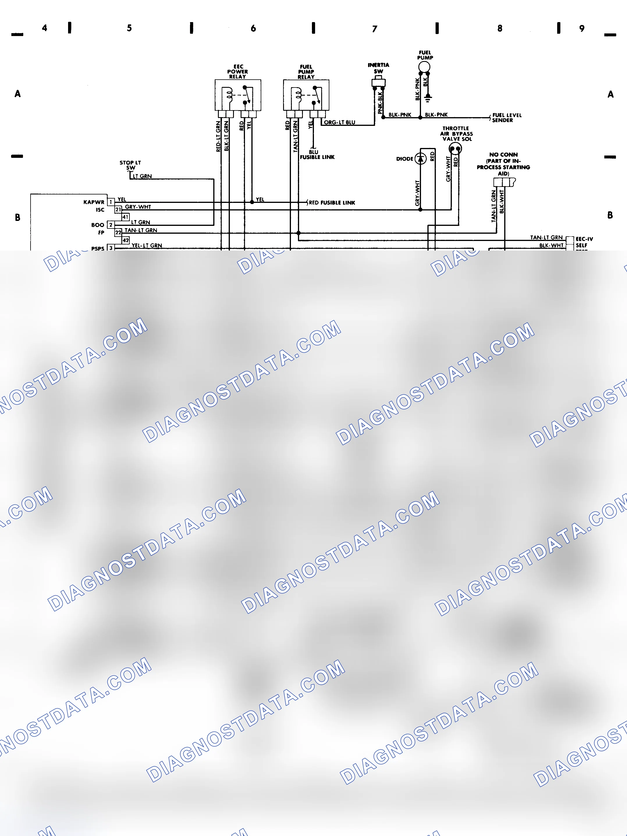Scheme 77: Bronco II & Ranger 2.3L EFI EEC-IV Wiring Diagram