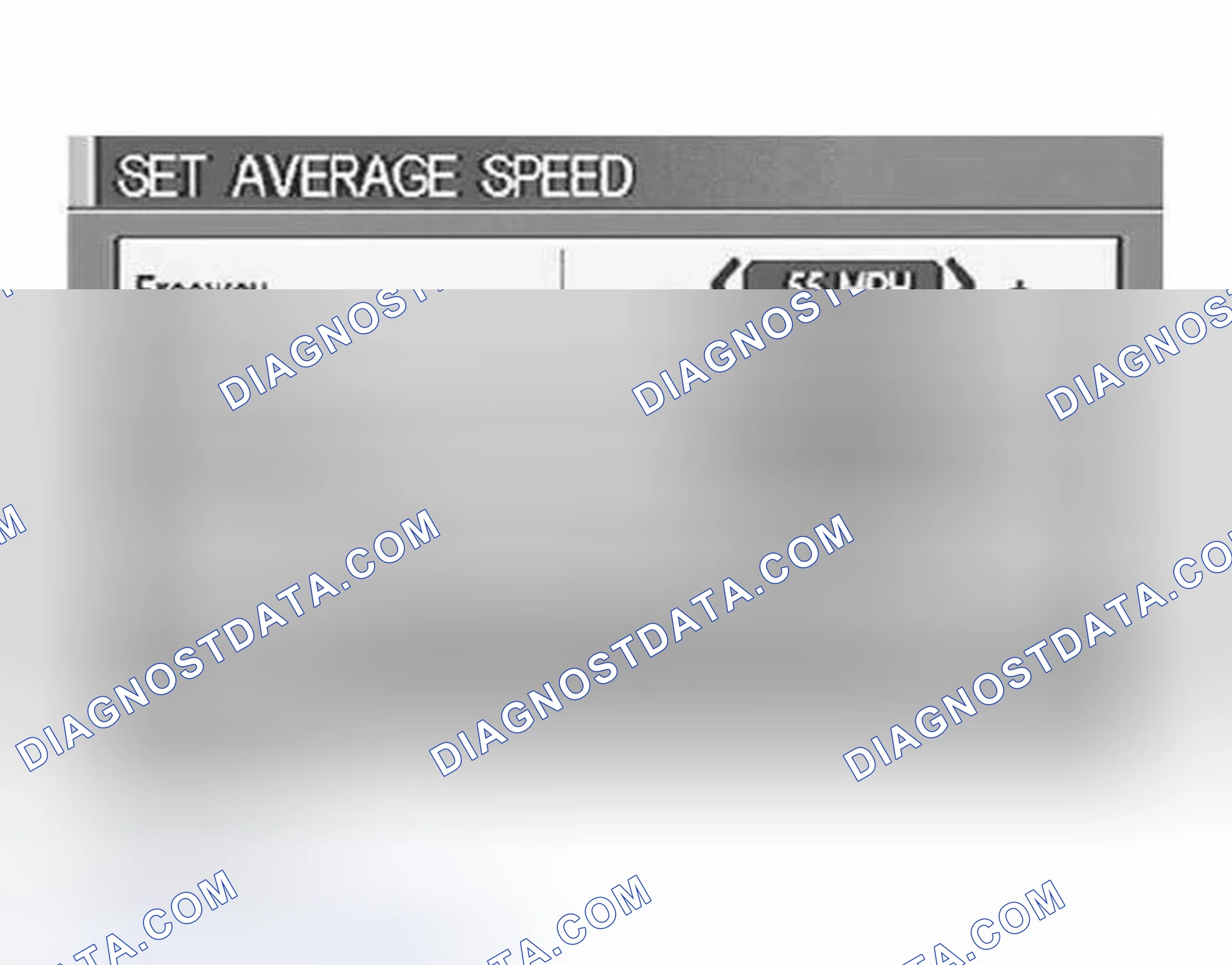 Scheme 216: "SET AVERAGE SPEED" MODE