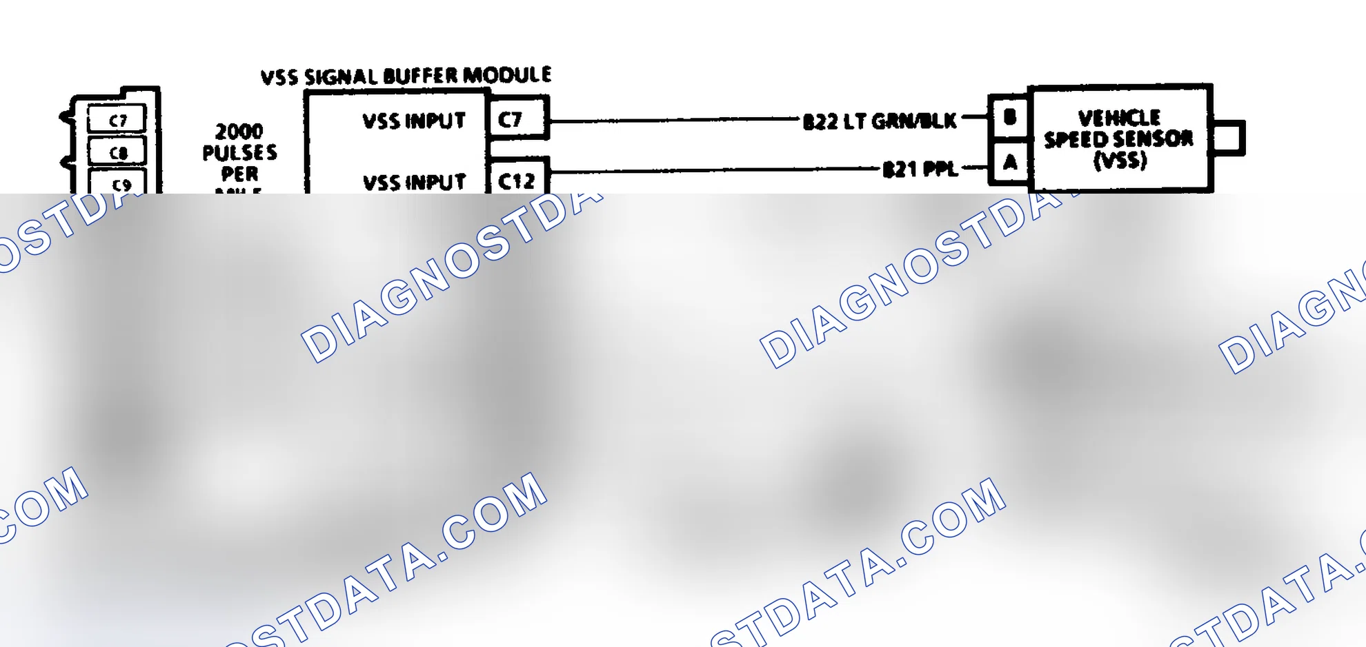 Scheme 249: Code 24, Schematic ("P" Series M/T) Vehicle Speed Sensor