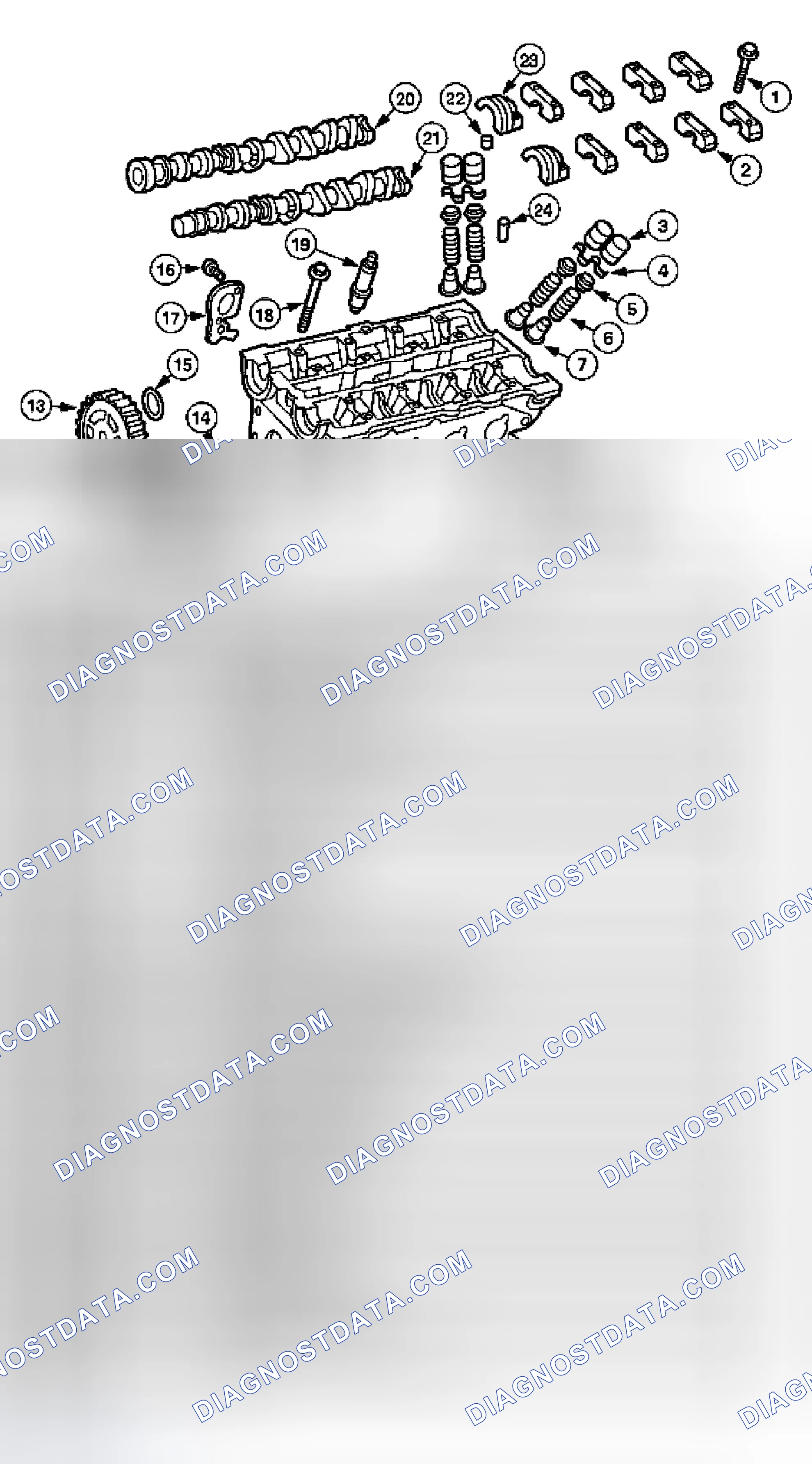 Scheme 519: Cylinder Head Components