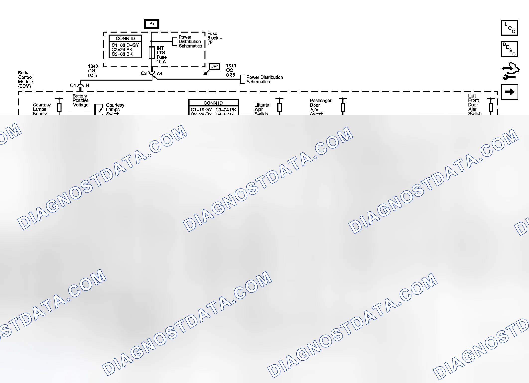 Scheme 9: Interior Lights Schematics