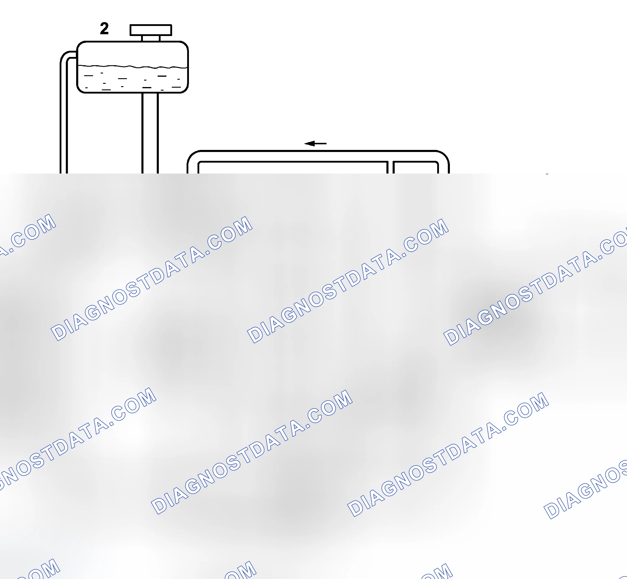 Scheme 141: Cooling system diagram, 4-cyl.