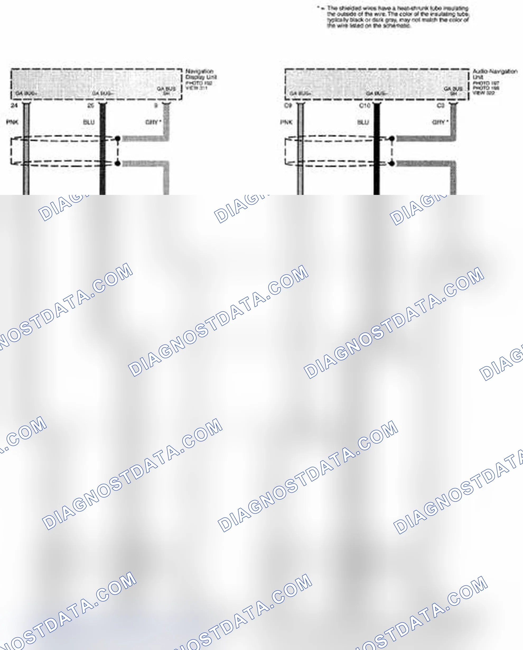 Scheme 296: Multiplex Integrated Control System Circuit Diagram - GA-NET Bus (Navigation With XM Radio) (Page 50-14)