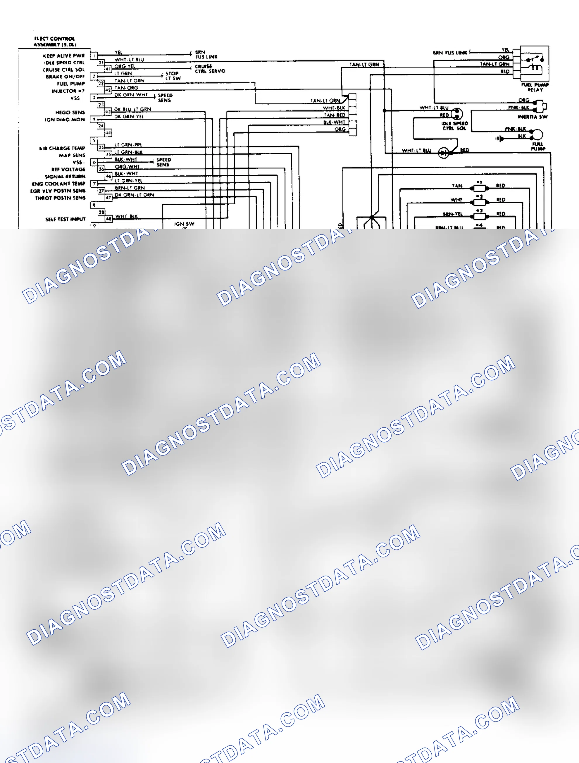 Scheme 113: 5.0L SEFI EEC-IV Wiring Dia. (Crown Victoria & Grand Marquis)