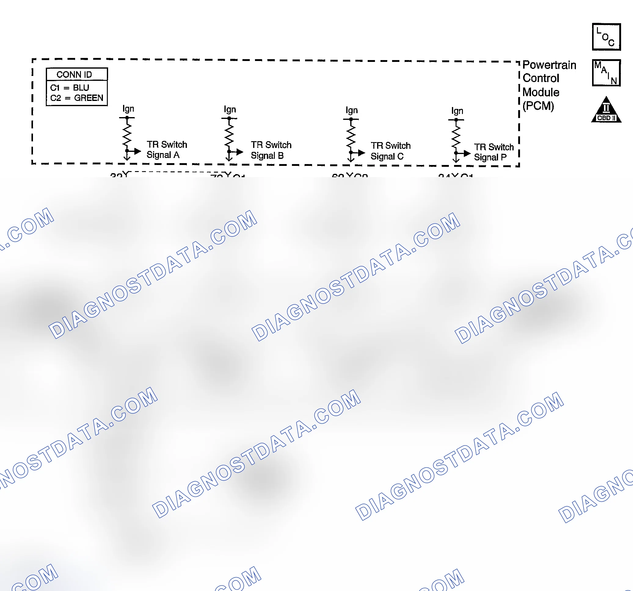 Scheme 341: DTC P0706: Start-Up In A Drive Range Or Vehicle Speed In PARK Or NEUTRAL Range