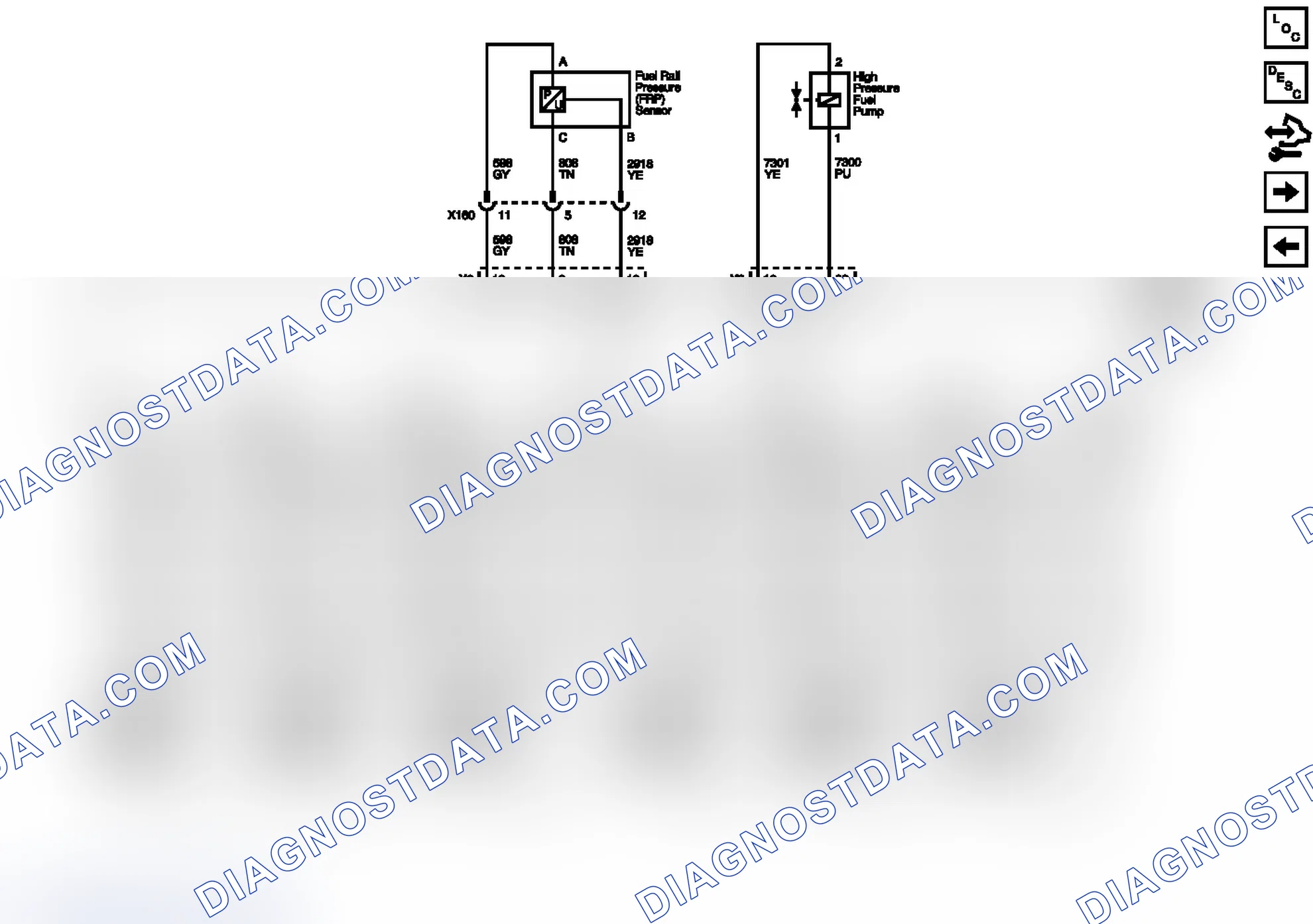 Scheme 85: Fuel Controls- Fuel Injectors, Fuel Rail Pressure Sensor, and High Pressure Fuel Pump