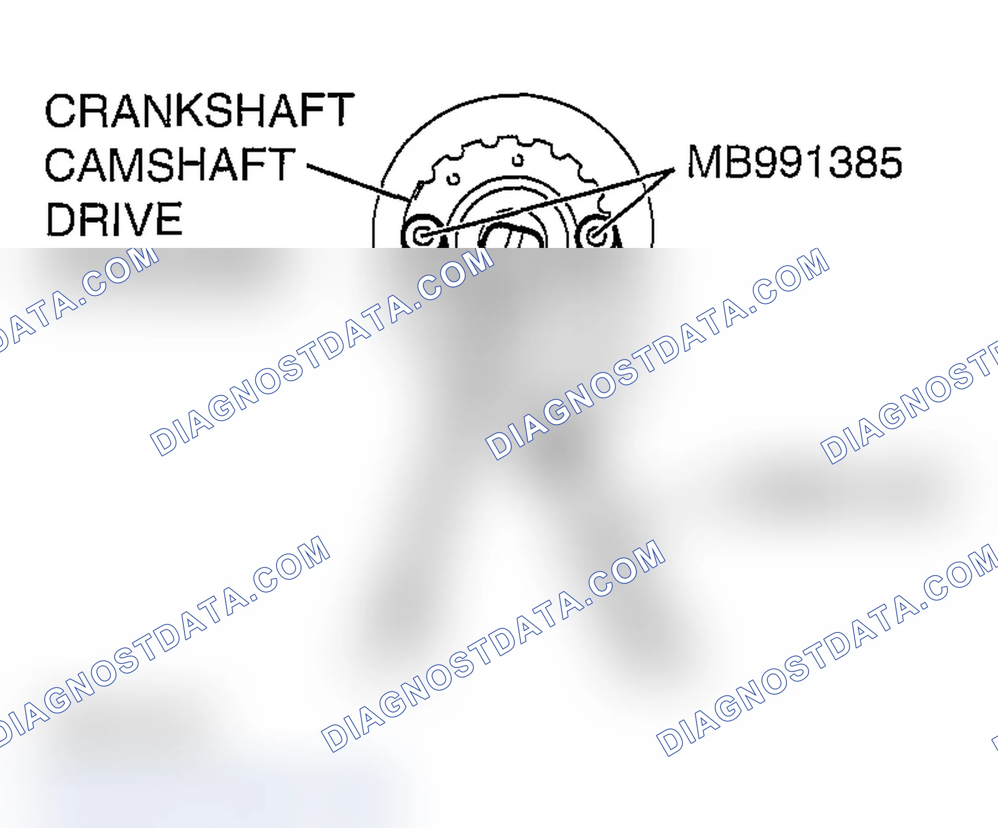 Scheme 877: << C >> CRANKSHAFT CAMSHAFT DRIVE SPROCKET REMOVAL