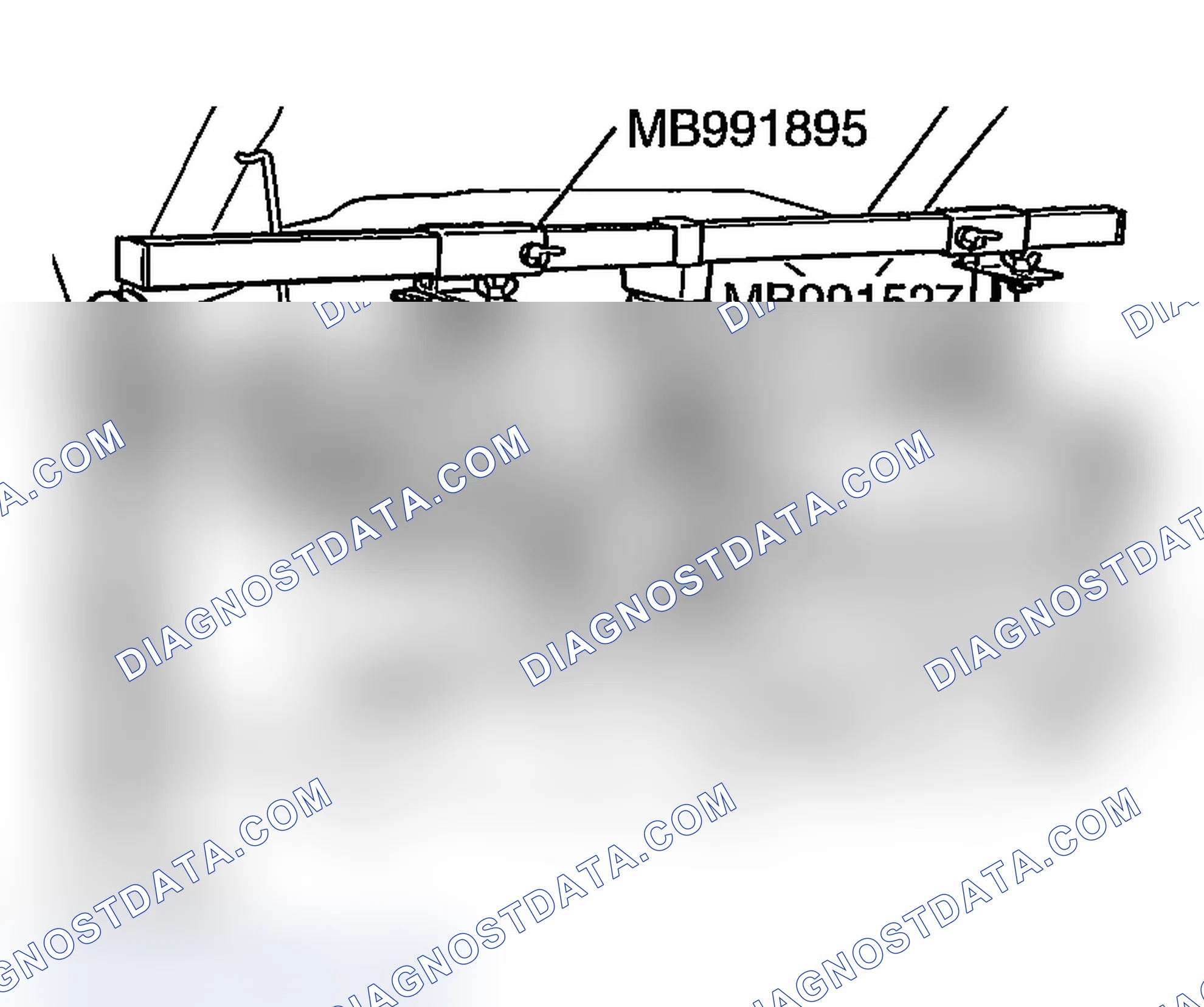 Scheme 487: >> B << ENGINE FRONT MOUNTING BRACKET INSTALLATION