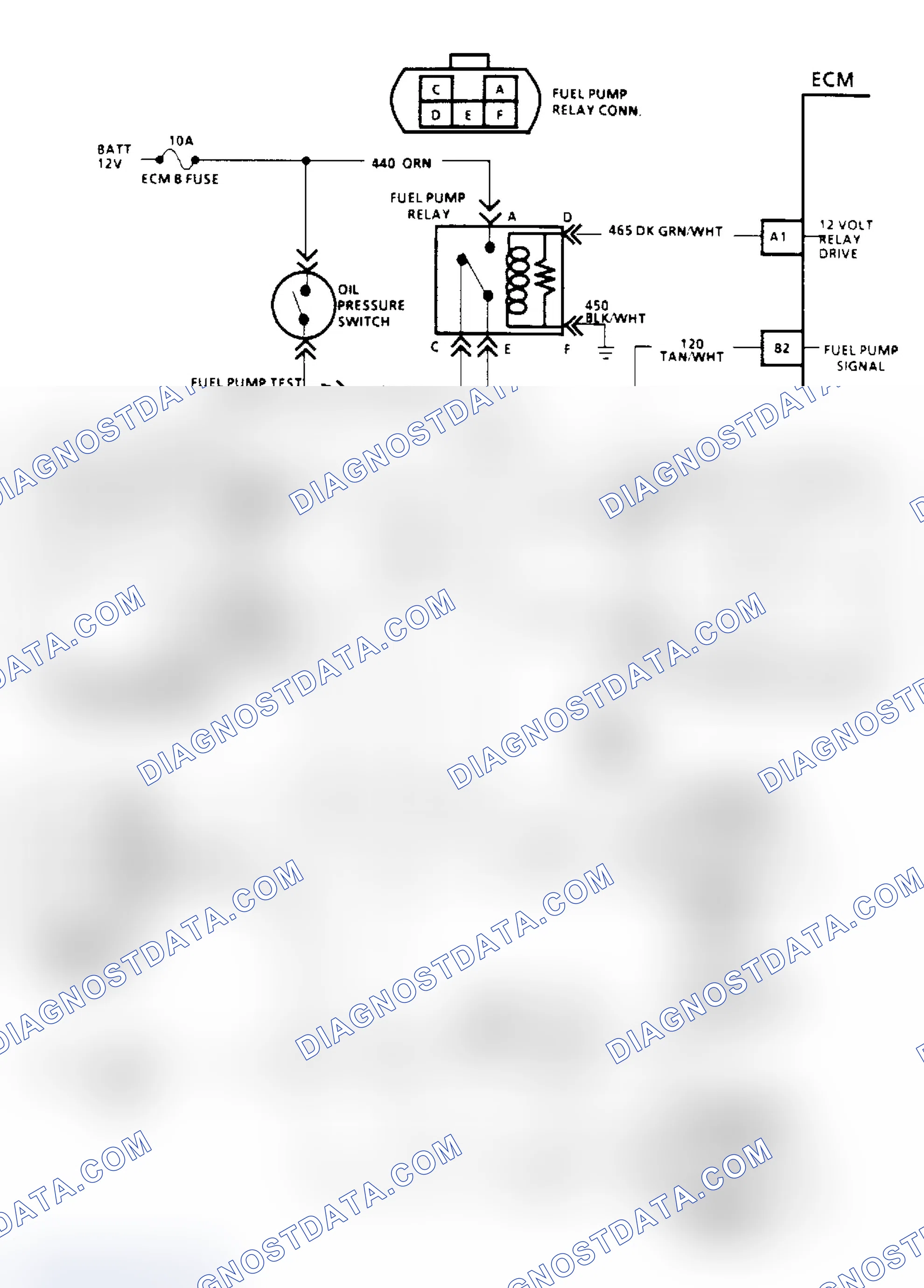 Scheme 39: Chart A5A, Fuel Pump Relay Schematic ("R/V" W/Dual Tanks)