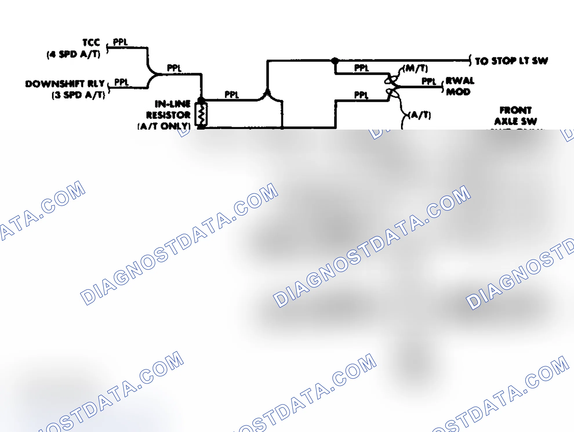 Scheme 2: Transfer Case Circuit (1988)