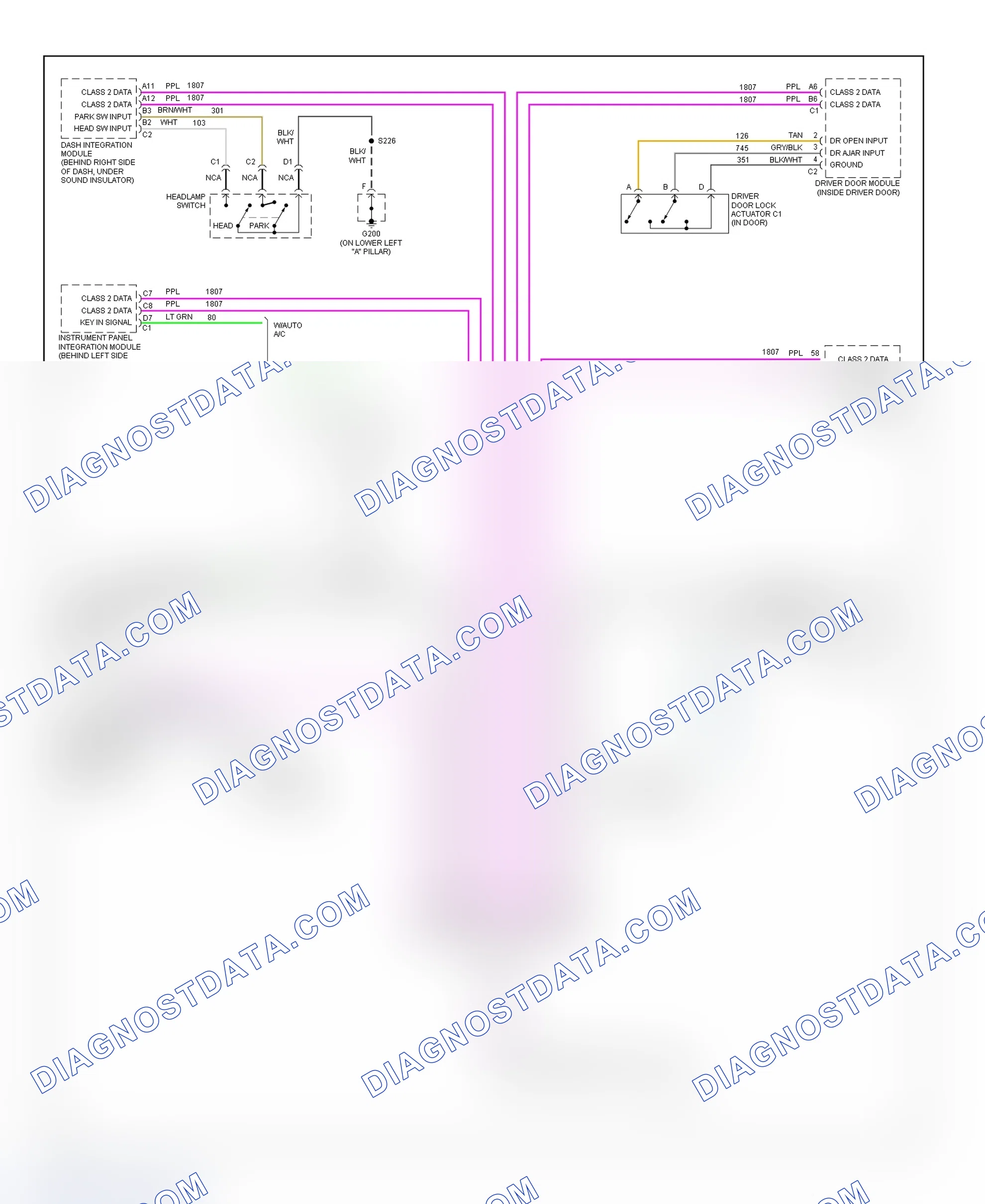 Scheme 6: Warning System Wiring Diagram (Bonneville)