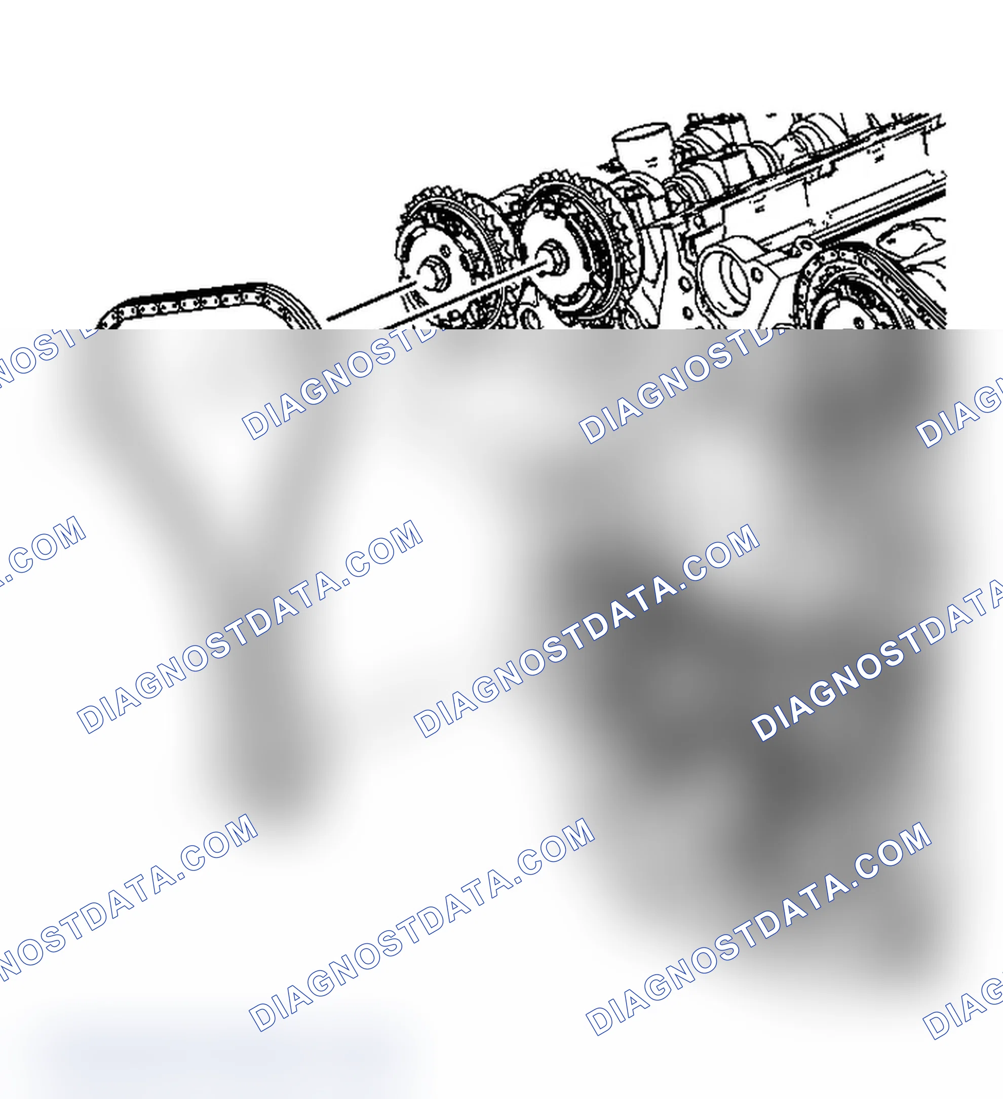 Scheme 35: Secondary Camshaft Drive Chain Removal - Right