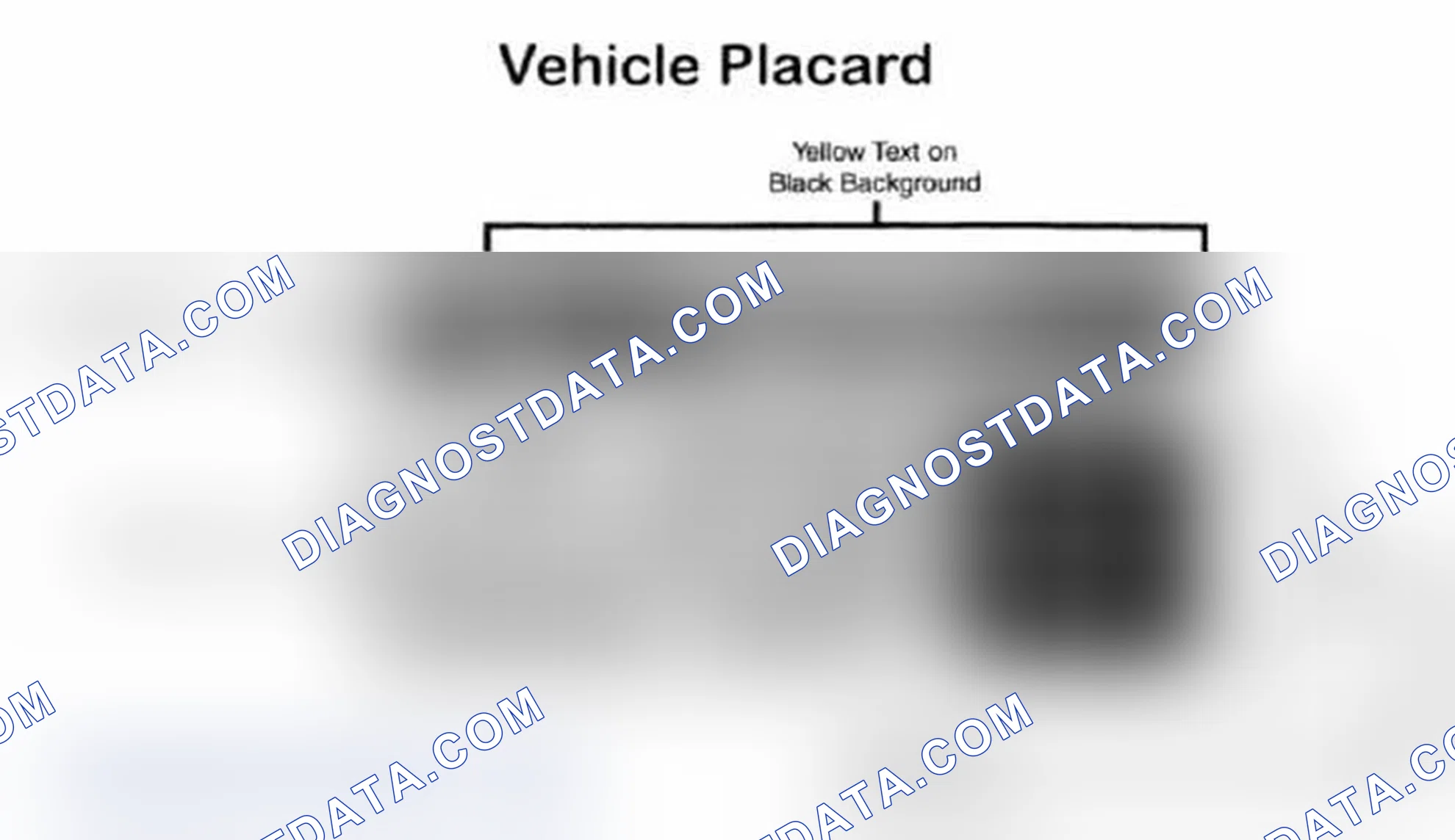 Scheme 28: Vehicle Tire Placard - Typical