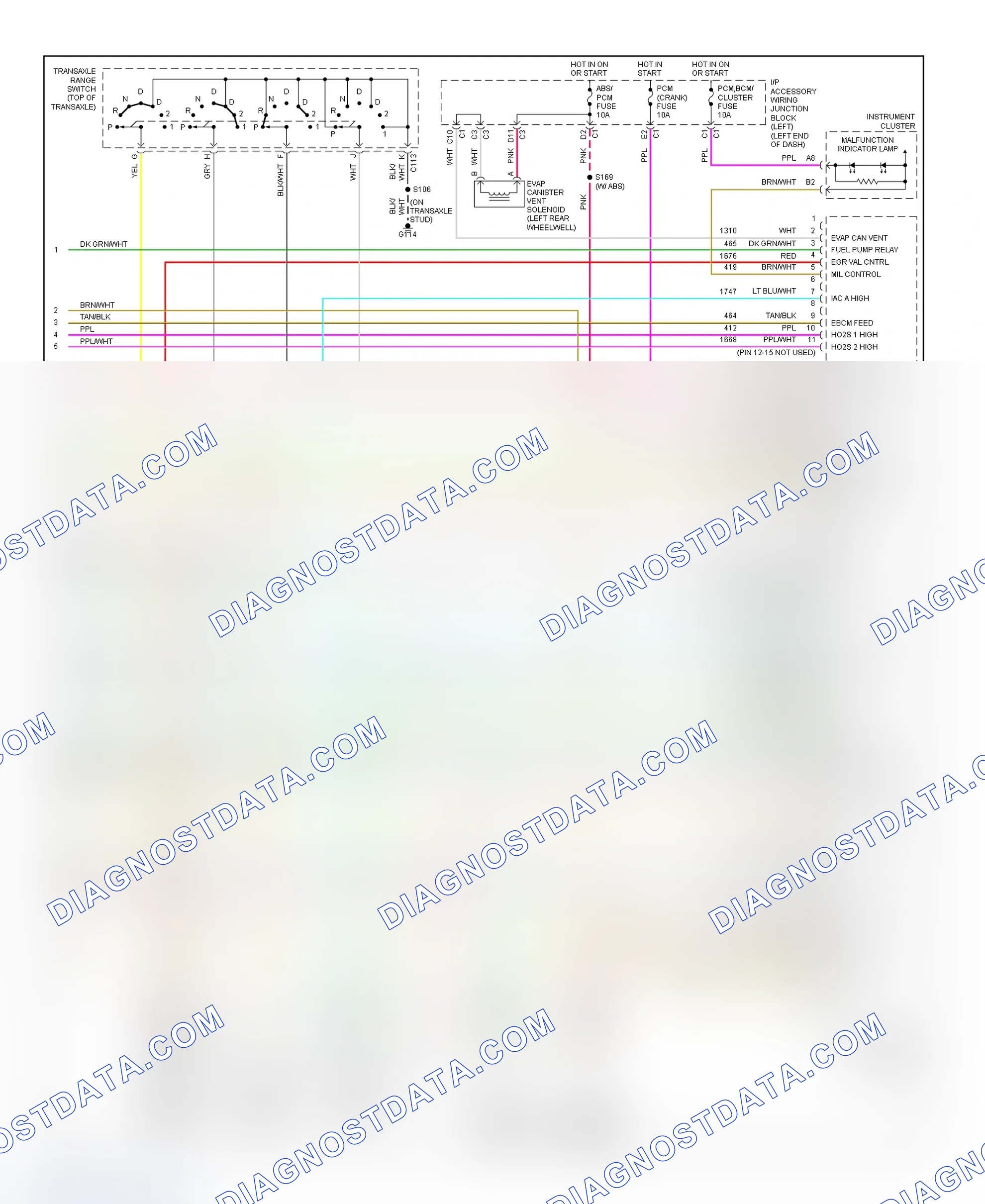 Scheme 116: PCM Wiring Diagram (Impala & Monte Carlo - 3.4L - 4 Of 4)