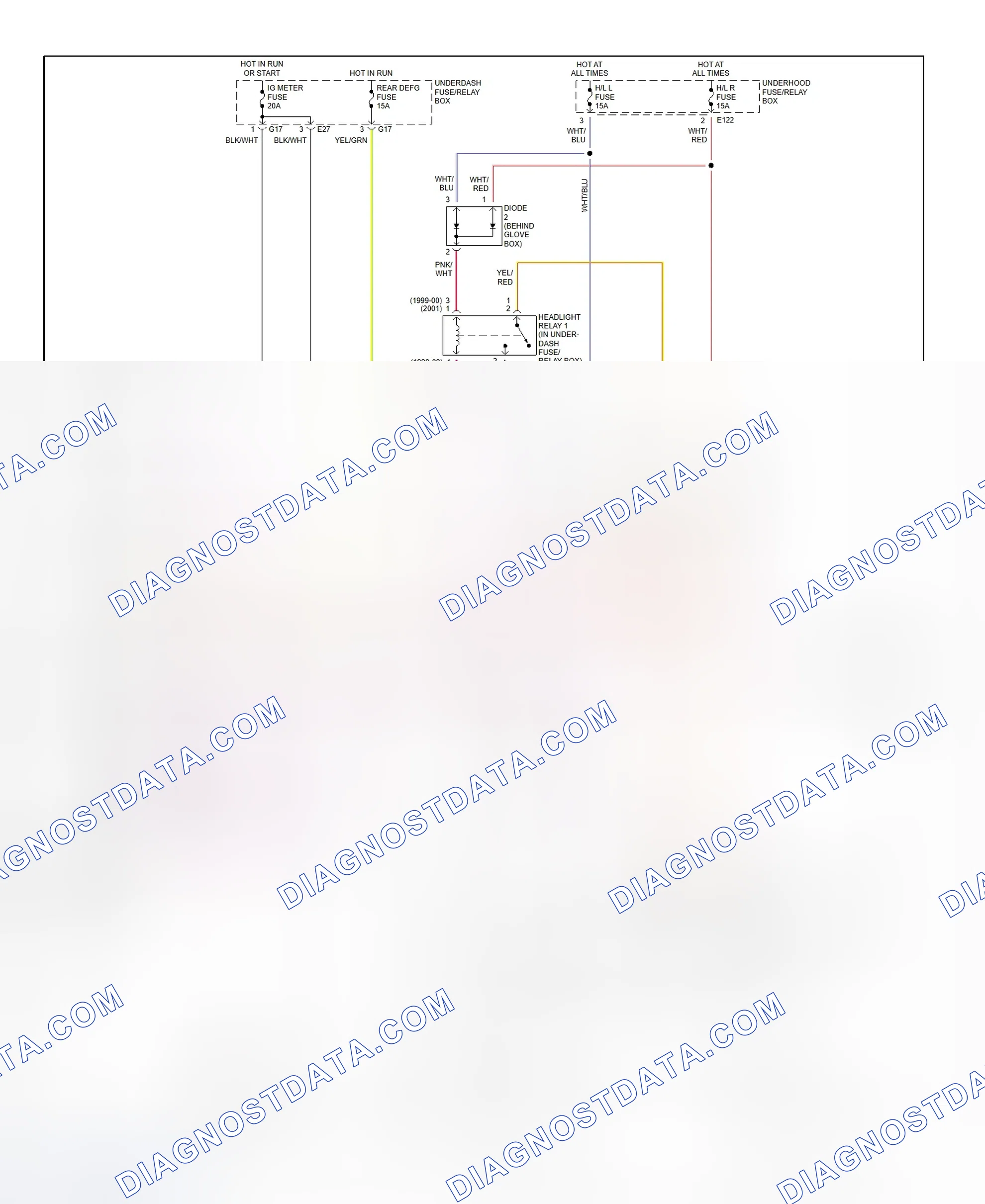 Scheme 4: Headlight System Wiring Diagram (Vitara)