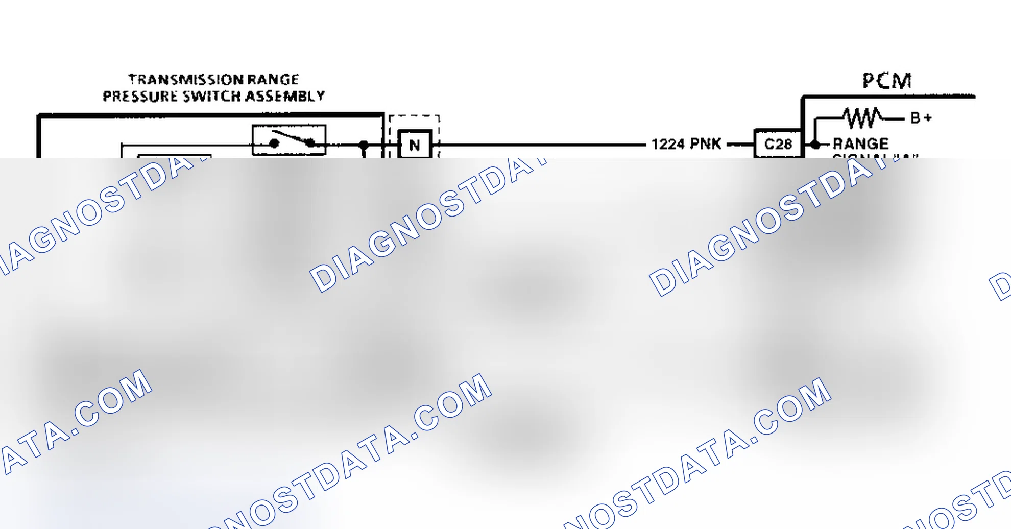 Scheme 55: Code 28, Circuit Diagram (5.7L D Body) Courtesy of General Motors Corp.