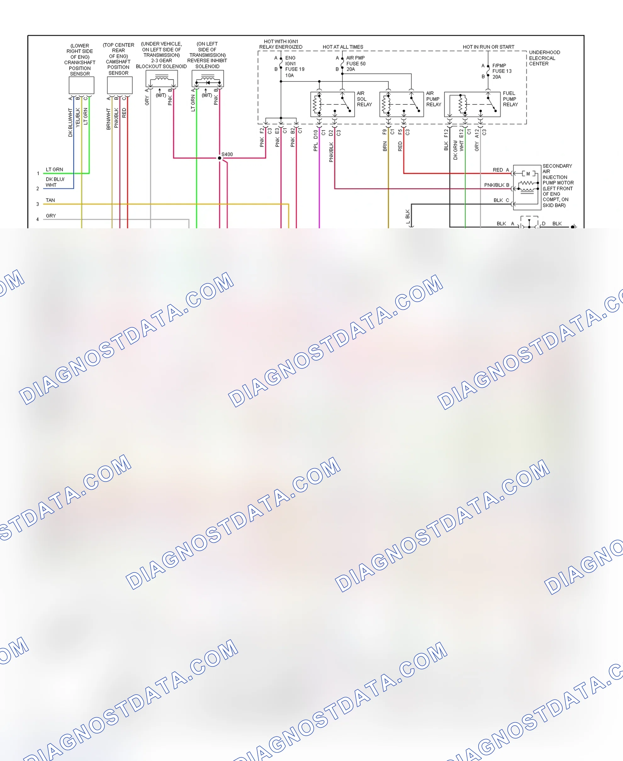 Scheme 65: PCM Wiring Diagram (Corvette - 5.7L - 2 Of 4)