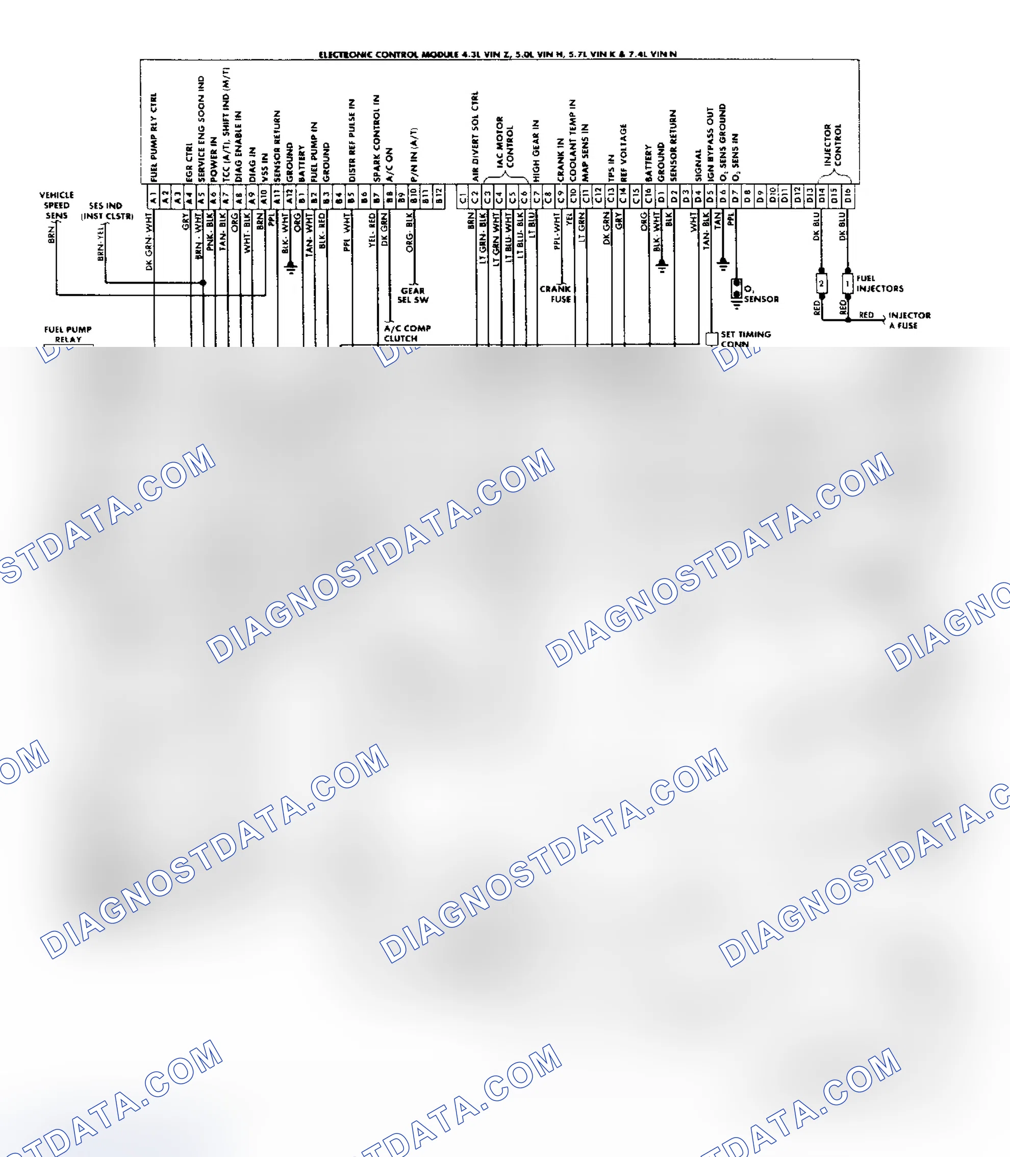 Scheme 161: "C/K" Series (4.3L, 5.0L, 5.7L & 7.4L) Wiring Diagram
