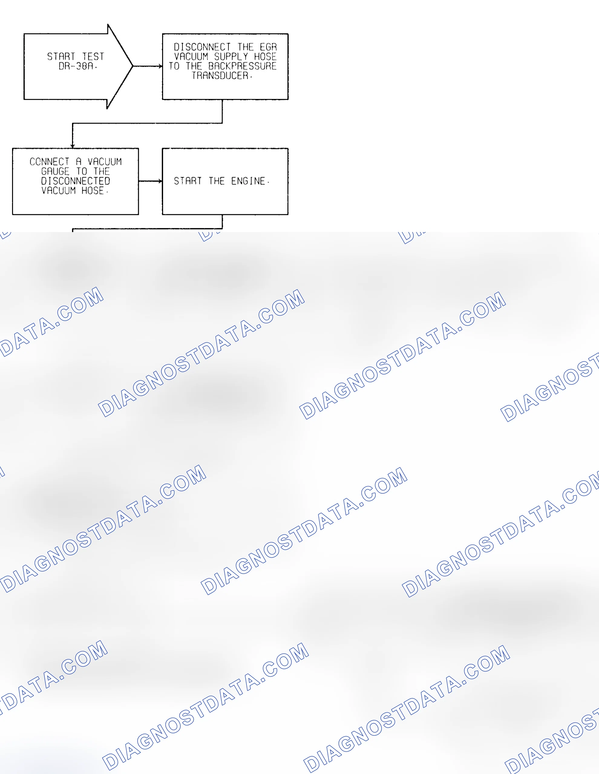 Scheme 444: Test DR-38A (1 of 4) EGR Valve Operation Check