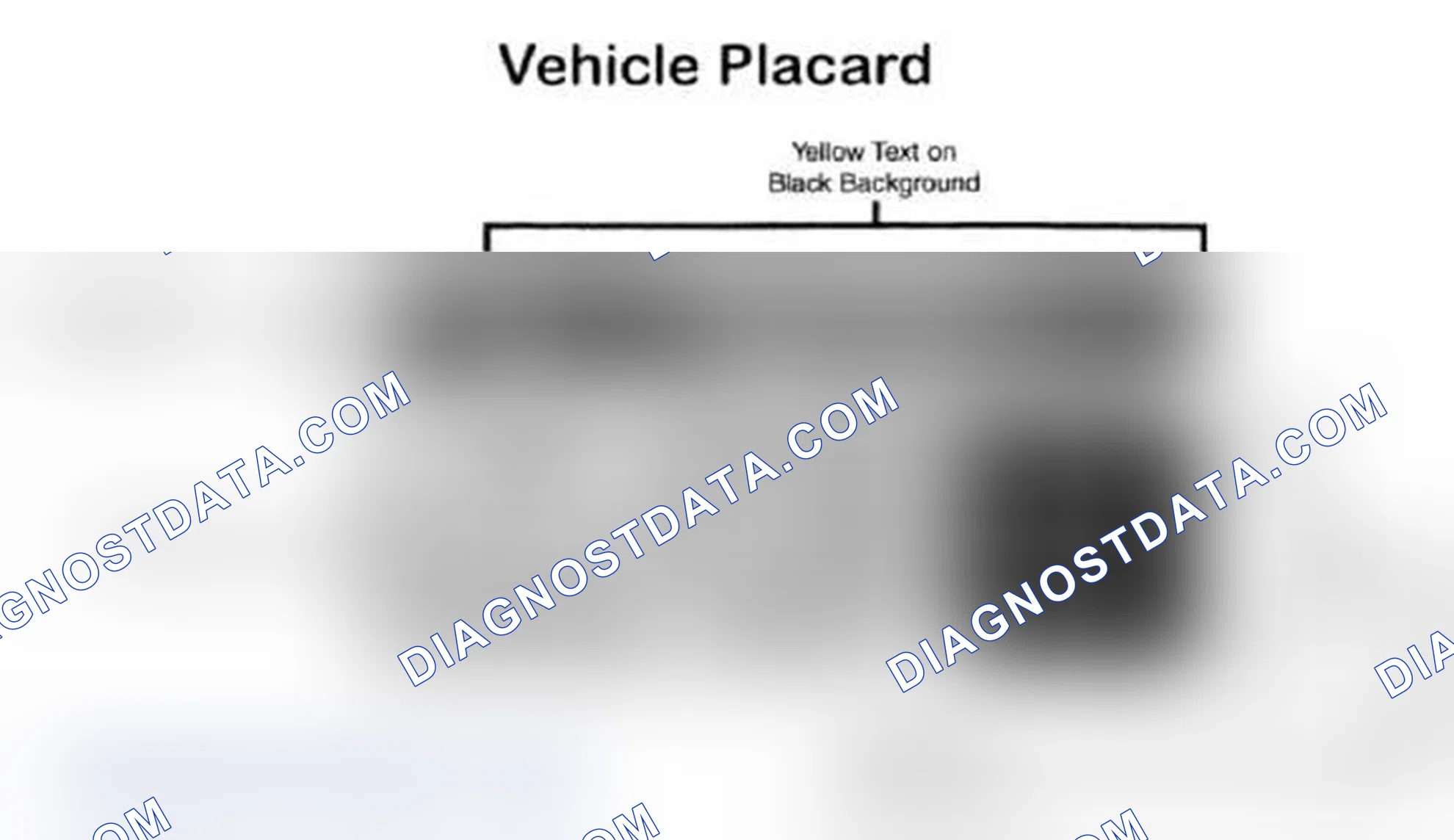 Scheme 28: Vehicle Tire Placard - Typical