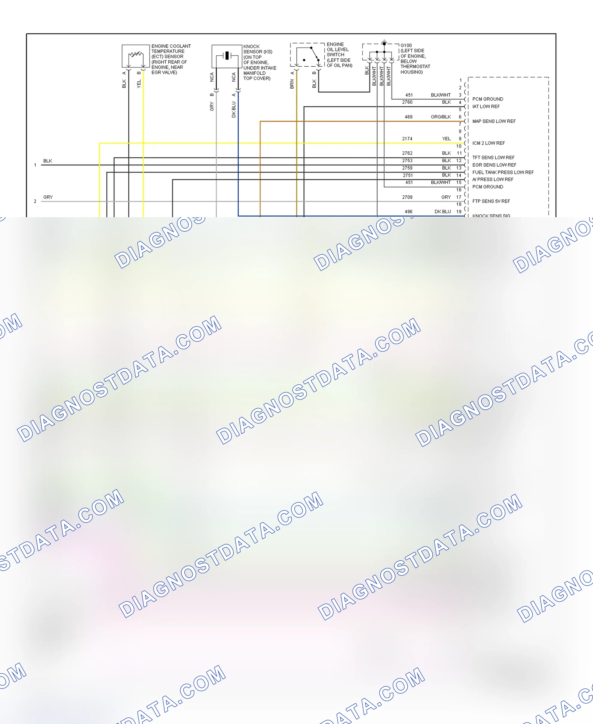 Scheme 154: PCM Wiring Diagram (DeVille - 4.6L - 5 Of 5)