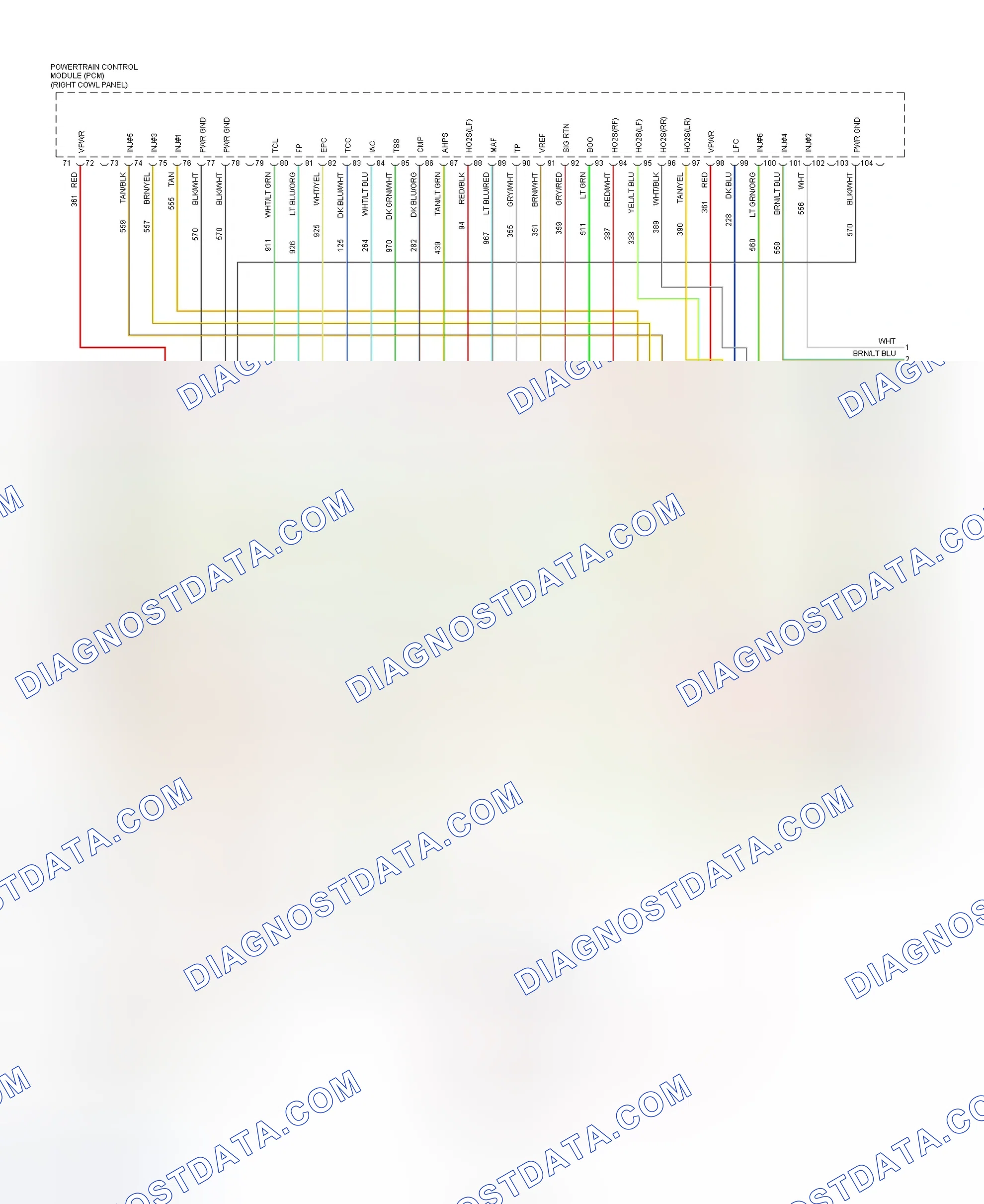 Scheme 176: EEC-V Wiring Diagram (Mustang 3.8L - 3 Of 6)