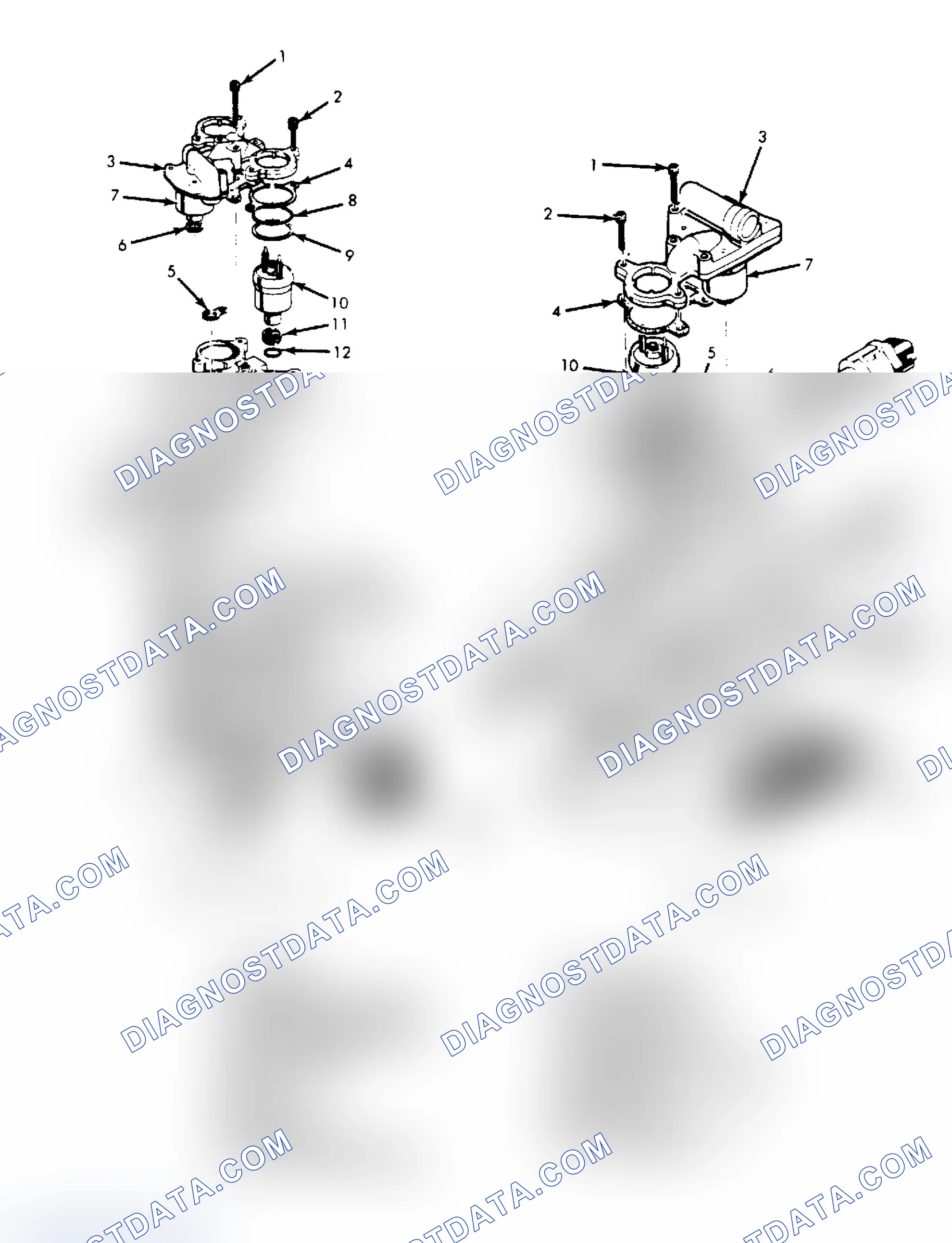 Scheme 8: Exploded View of Throttle Body Assembly