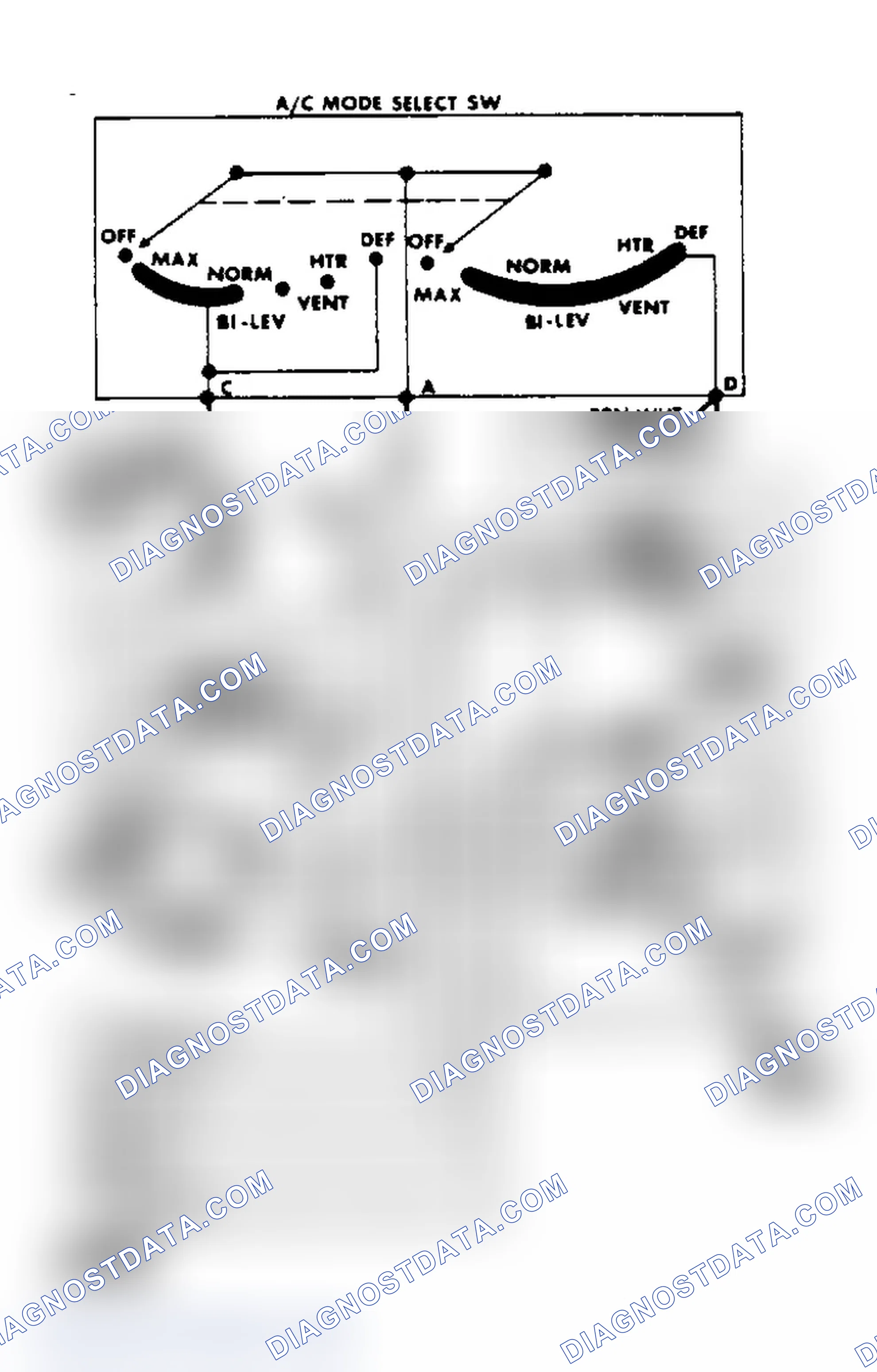Scheme 12: Manual A/C-Heater Wiring Diagram ("S/T" Series - 6-Cyl.)